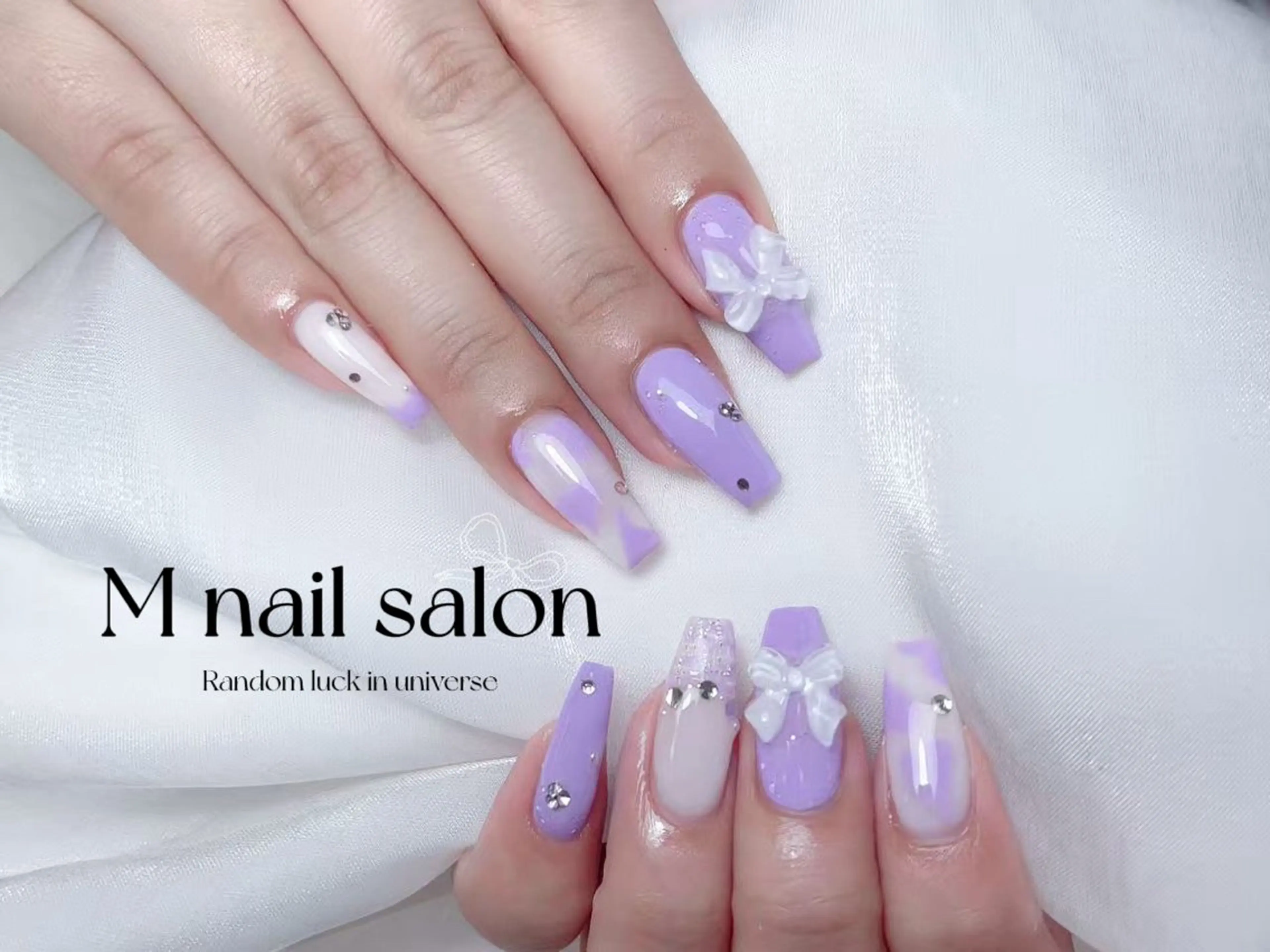 ネイル ハンドネイル M🌷nail 長さだし専門店のネイルデザイン