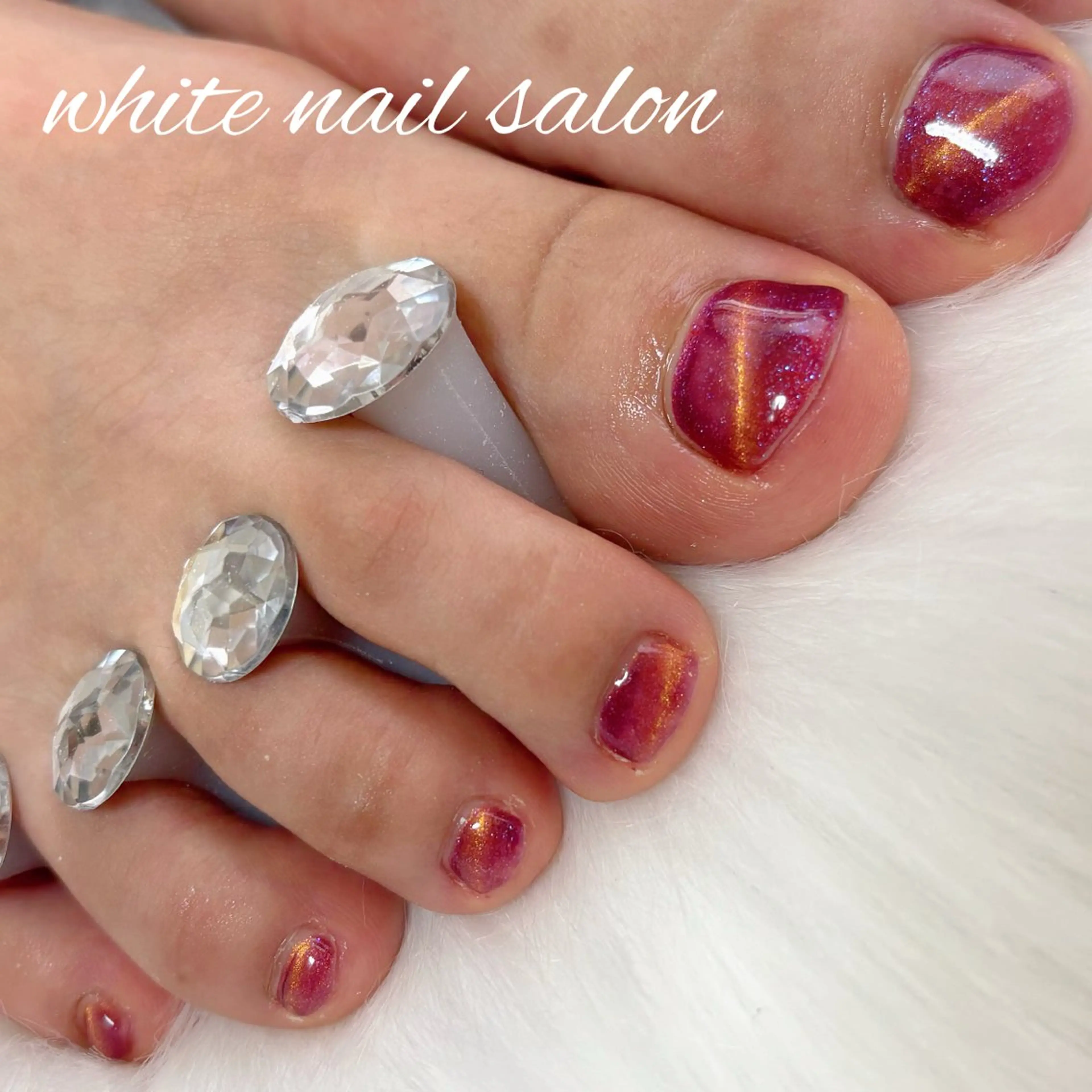 ネイル フットネイル フットネイル white nail salonのネイルデザイン