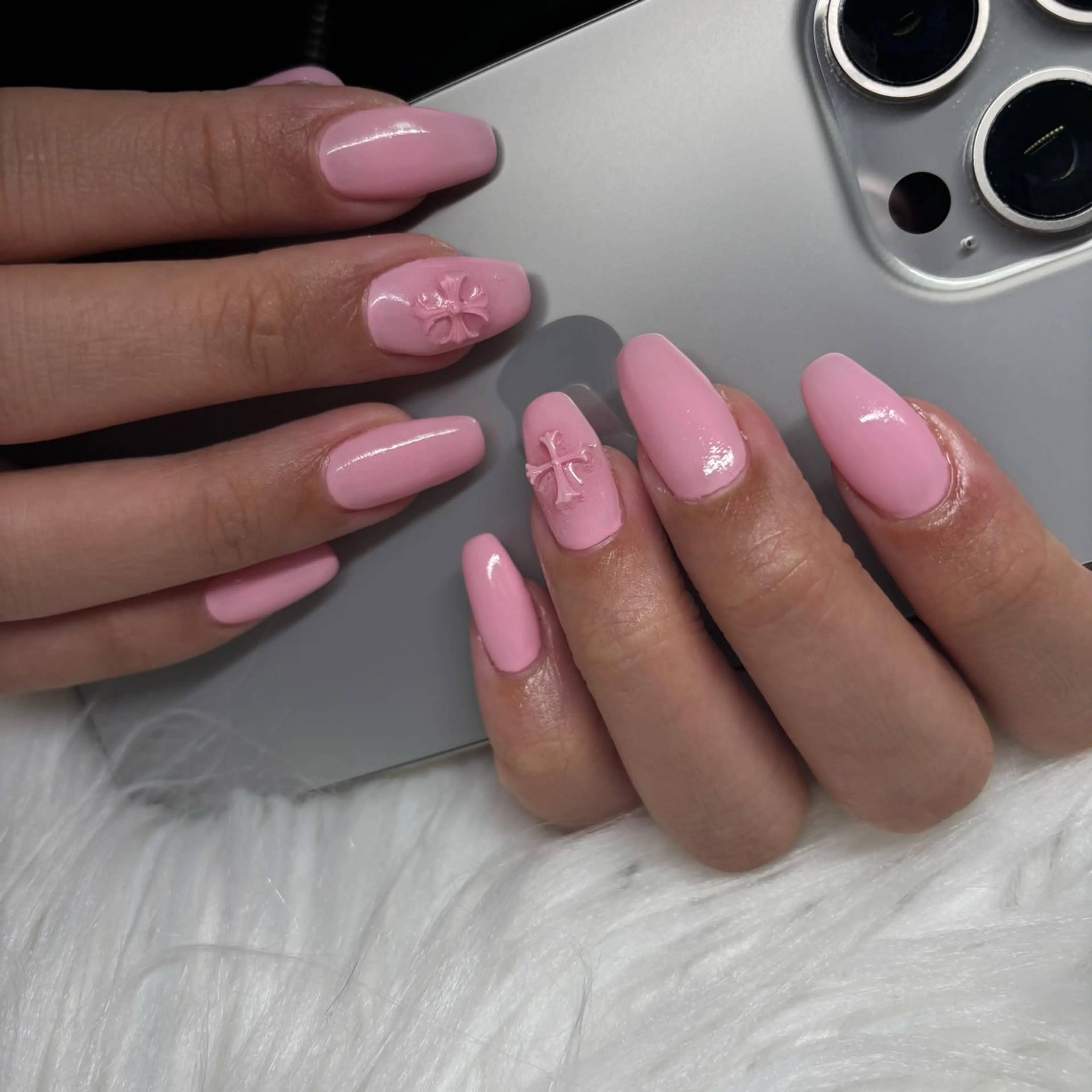 ネイル ピンク ハンドネイル RE💟N.NAIL ラテン系お姉さんのネイルデザイン