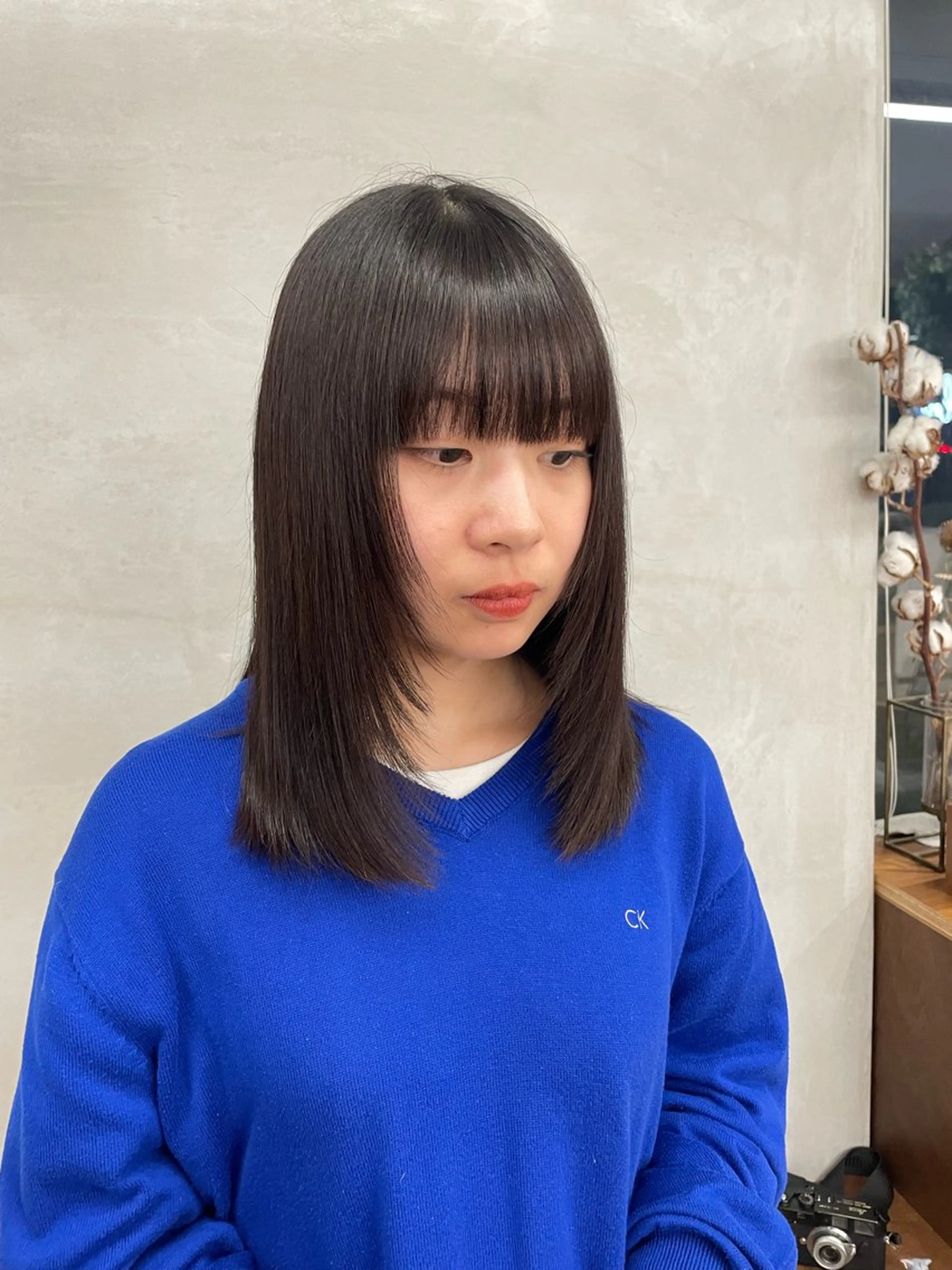 ミディアム 顔周りカット 韓国風ヘア レイヤーカット 【メンズ特化】 イマダナツミのヘアスタイル