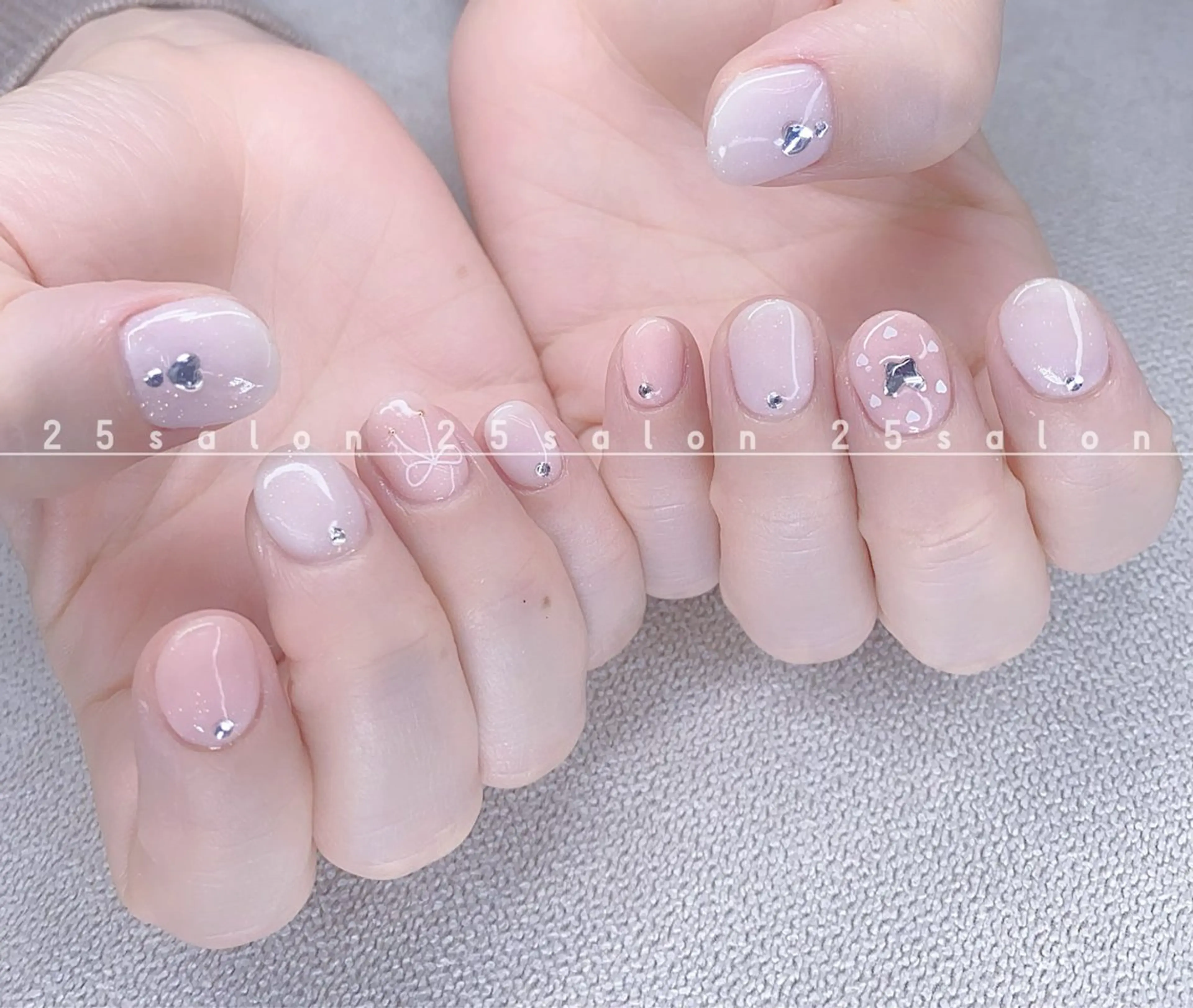 ネイル オーロラネイル チークネイル フットネイル フレンチネイル ジェルネイル 2 5のマツエク・マツパデザイン