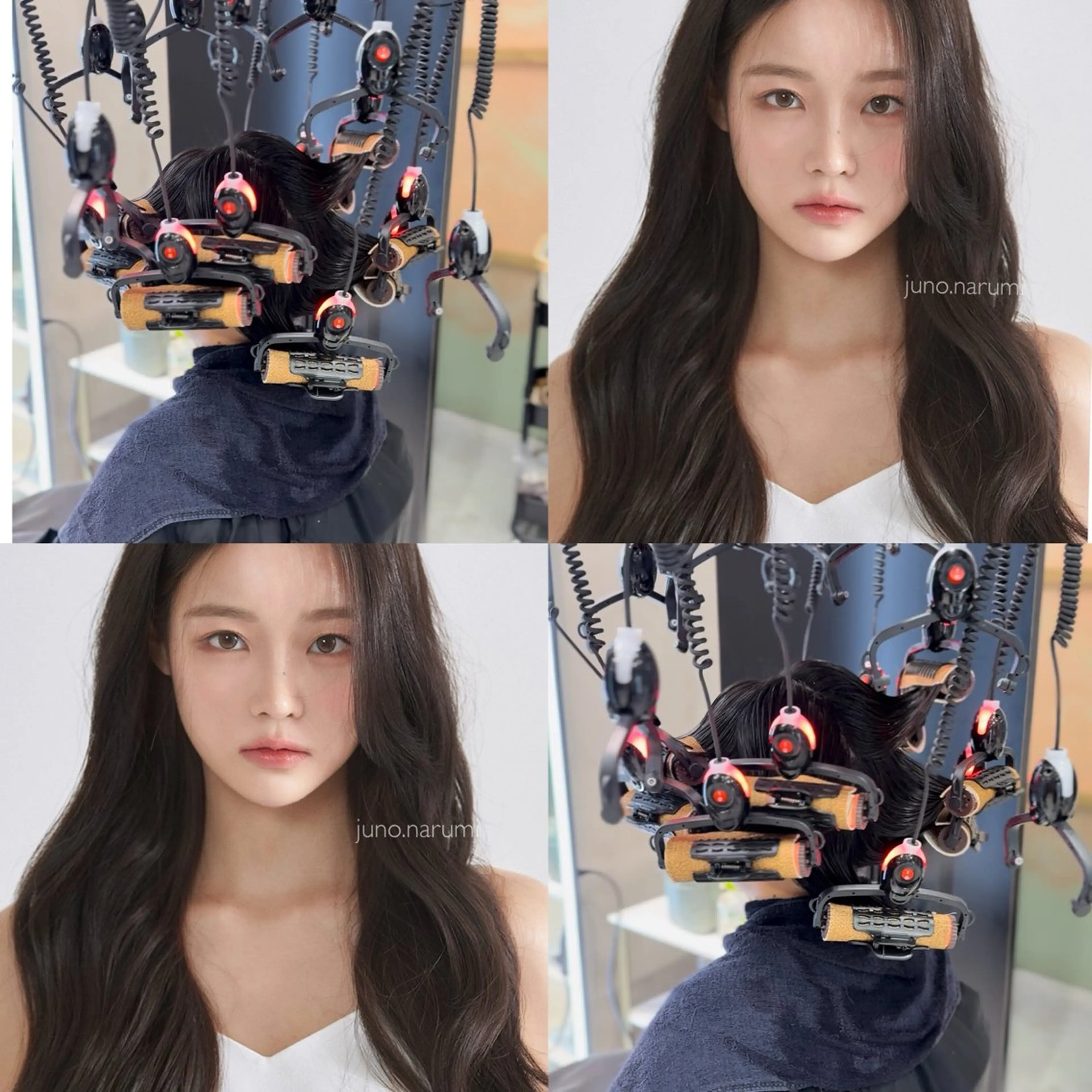 韓国ヨンエカット＋メロウ無重力パーマ＋透明感カラーの写真