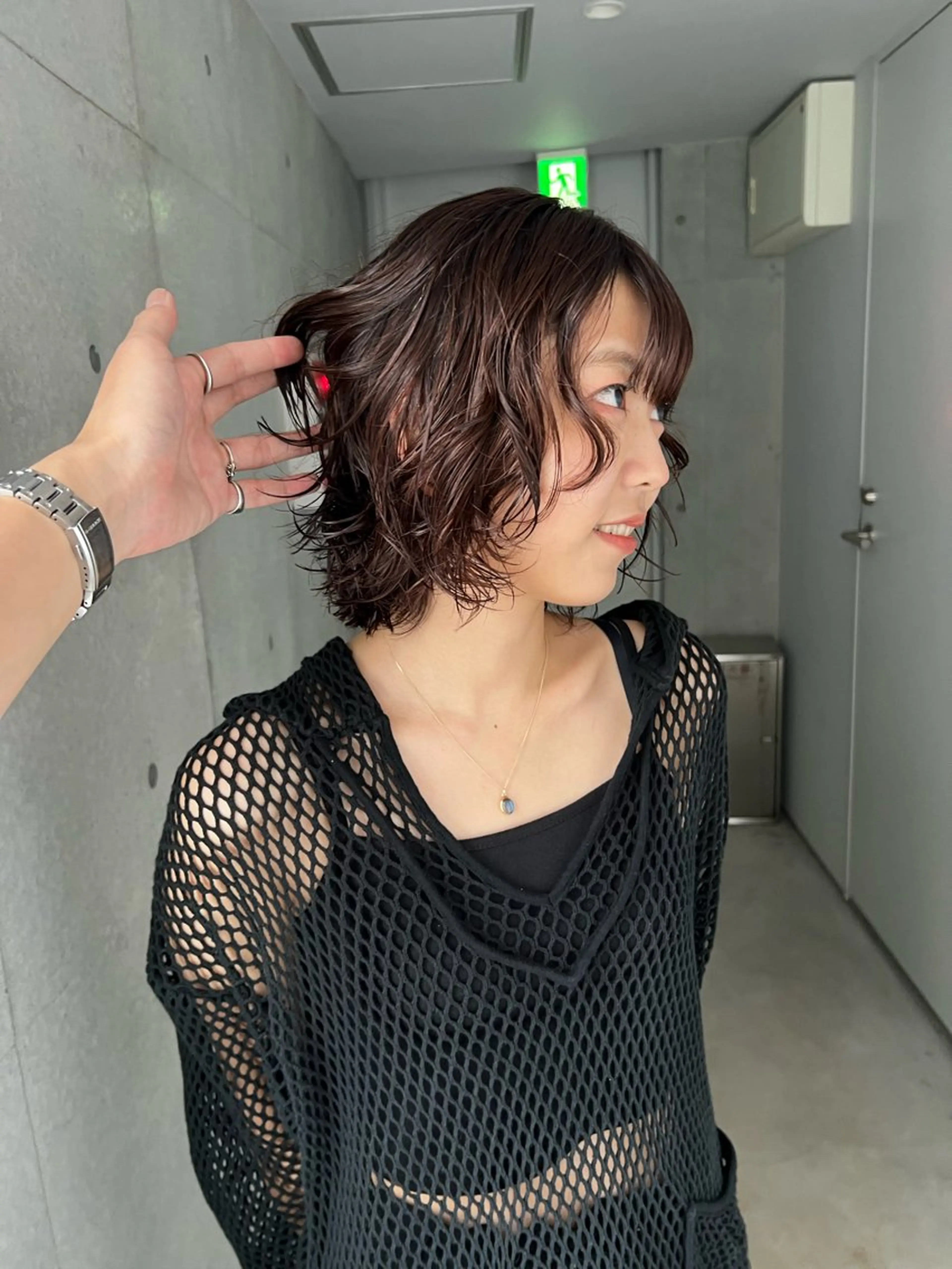 ショート パーマ ボブ 伸ばしかけ カット パーマ トリートメント sakoda shunkiのヘアスタイル