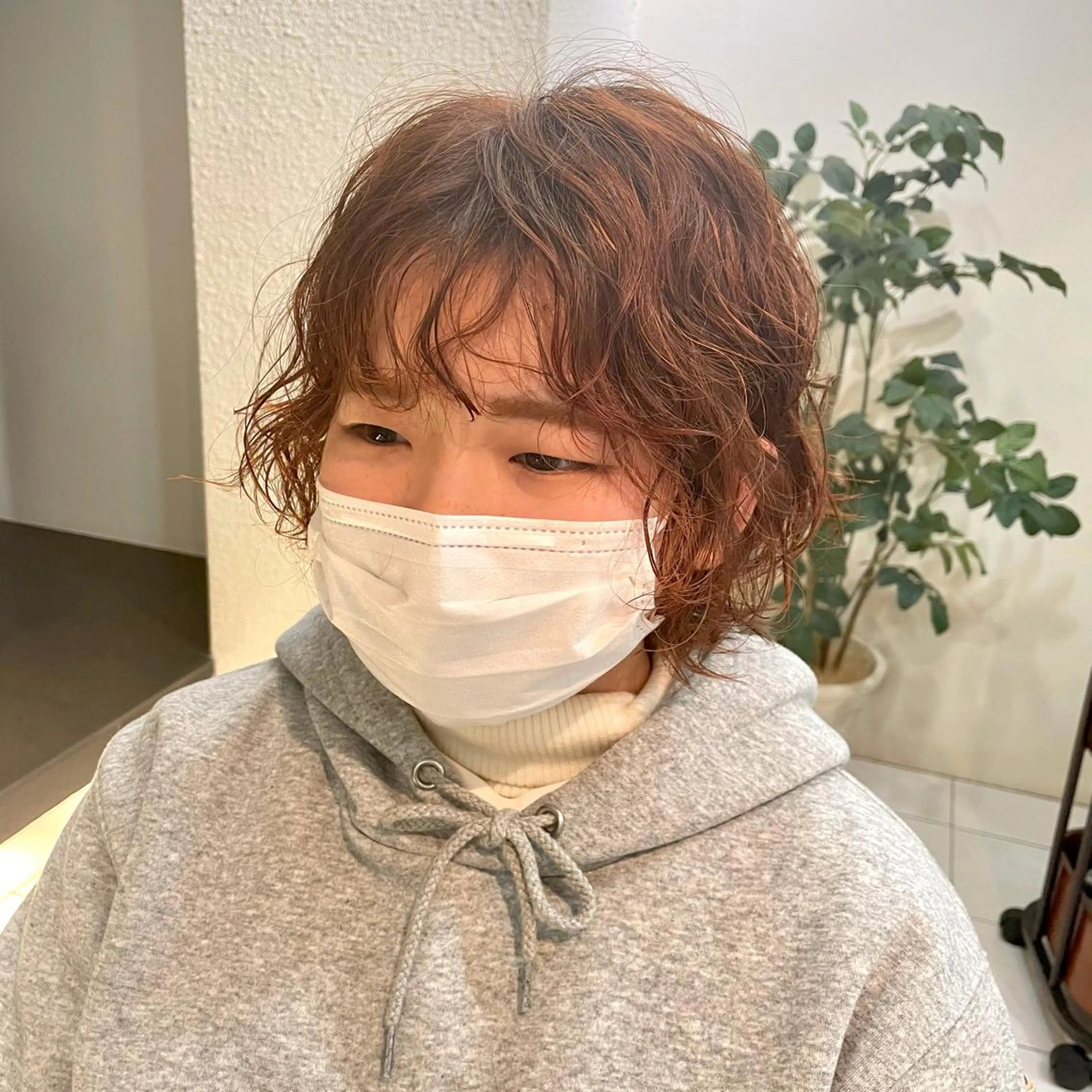 ショート カラー パーマ 透明感カラー/ 寺田千雅子のヘアスタイル