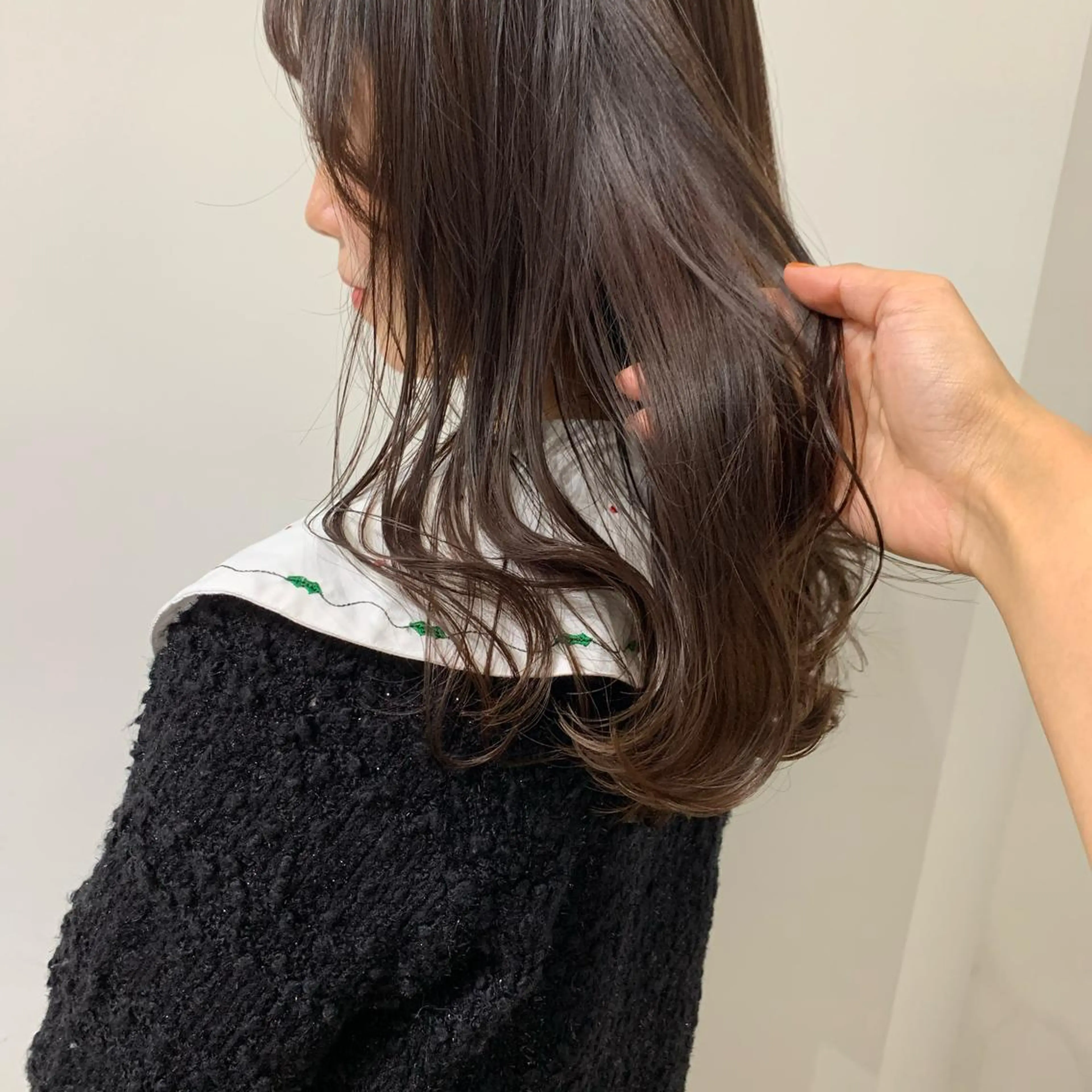 ロング カラー ブラウンカラー モカブラウン ピンクカラー ヘアカラー トリートメント レイヤー/顔周り /AKARIのヘアスタイル