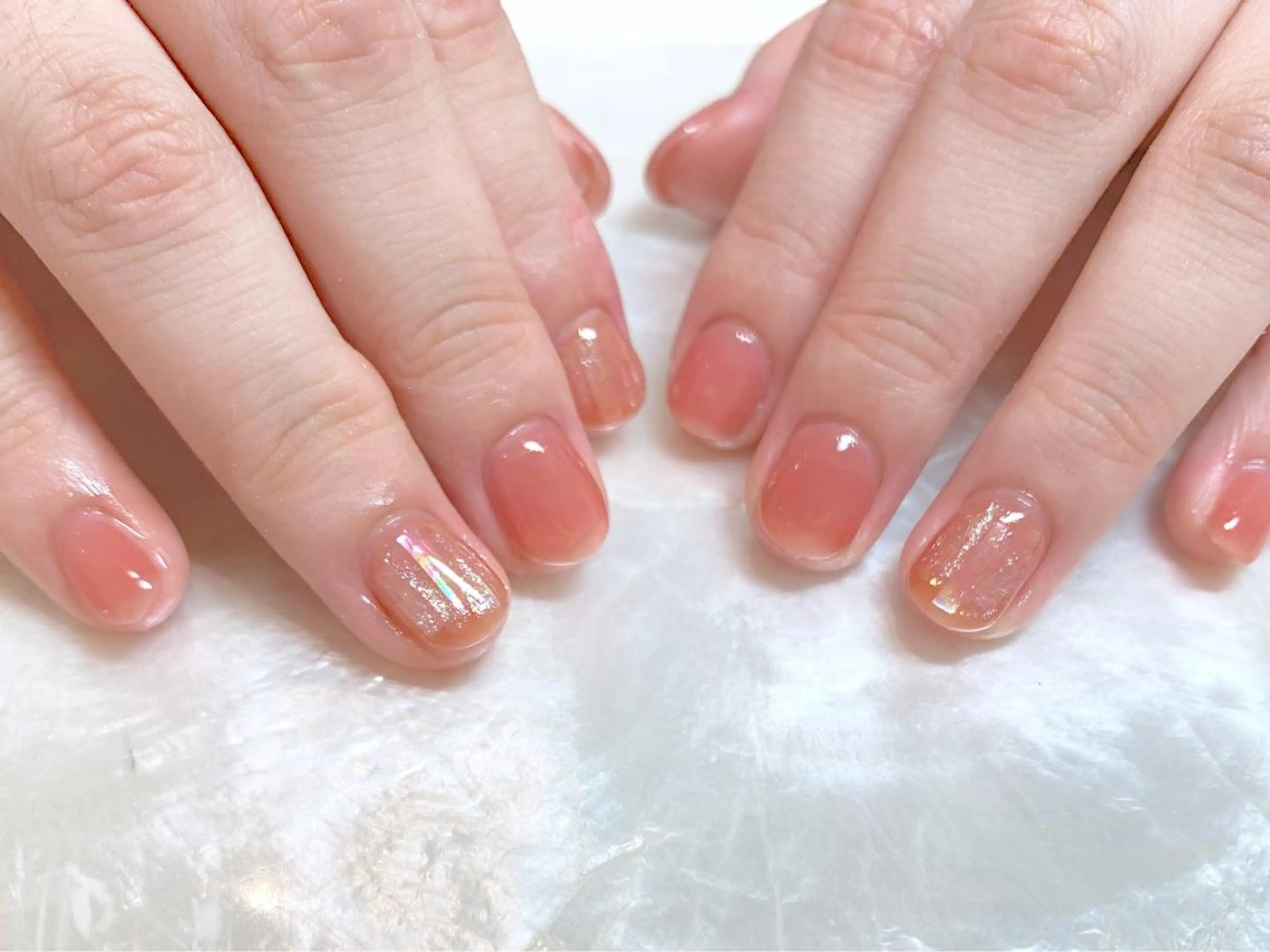 ネイル オレンジ Kanon 🤍のネイルデザイン