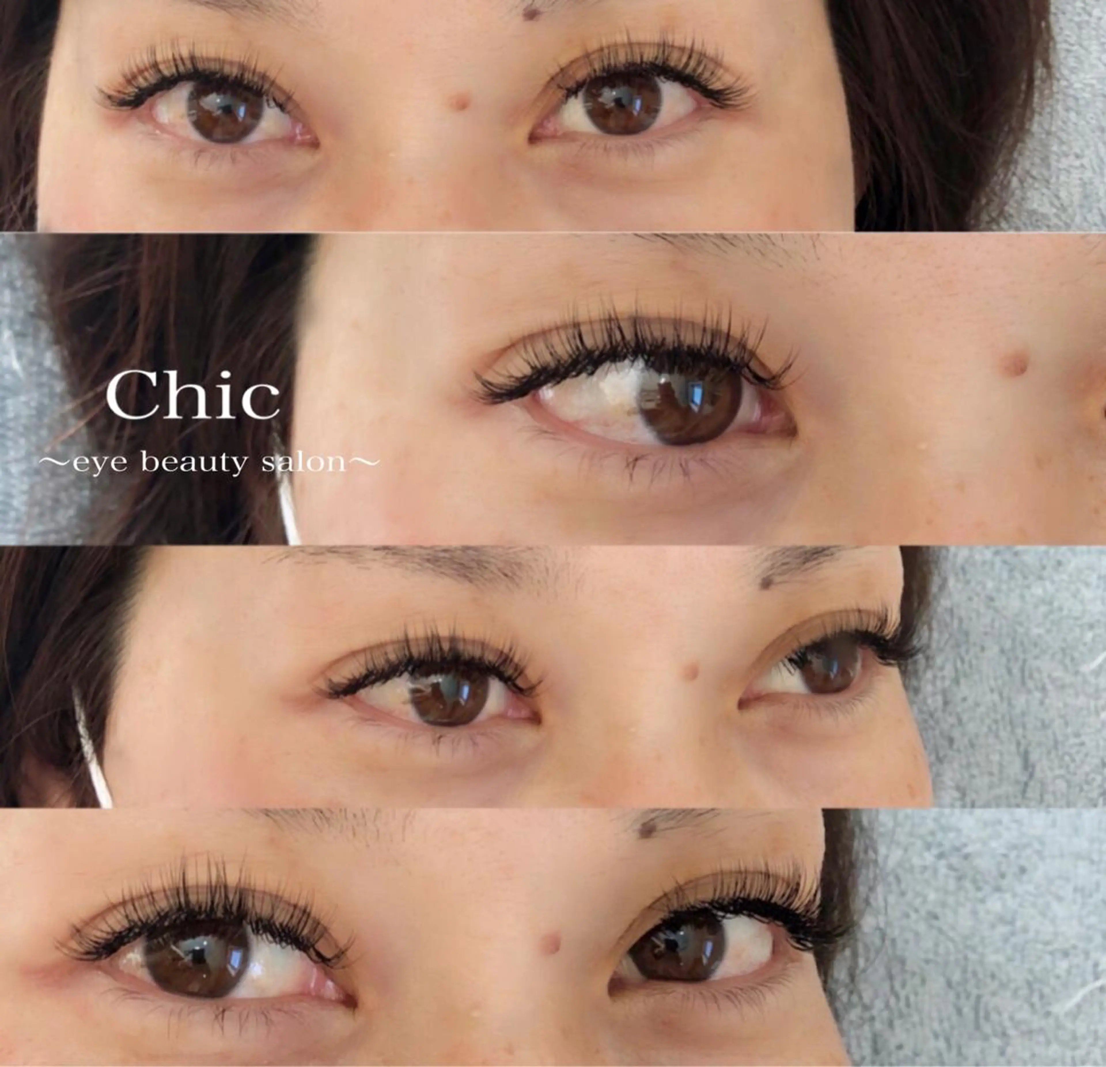 マツエク・マツパ 付け放題 Jカール Chic ATSUKOのマツエク・マツパデザイン