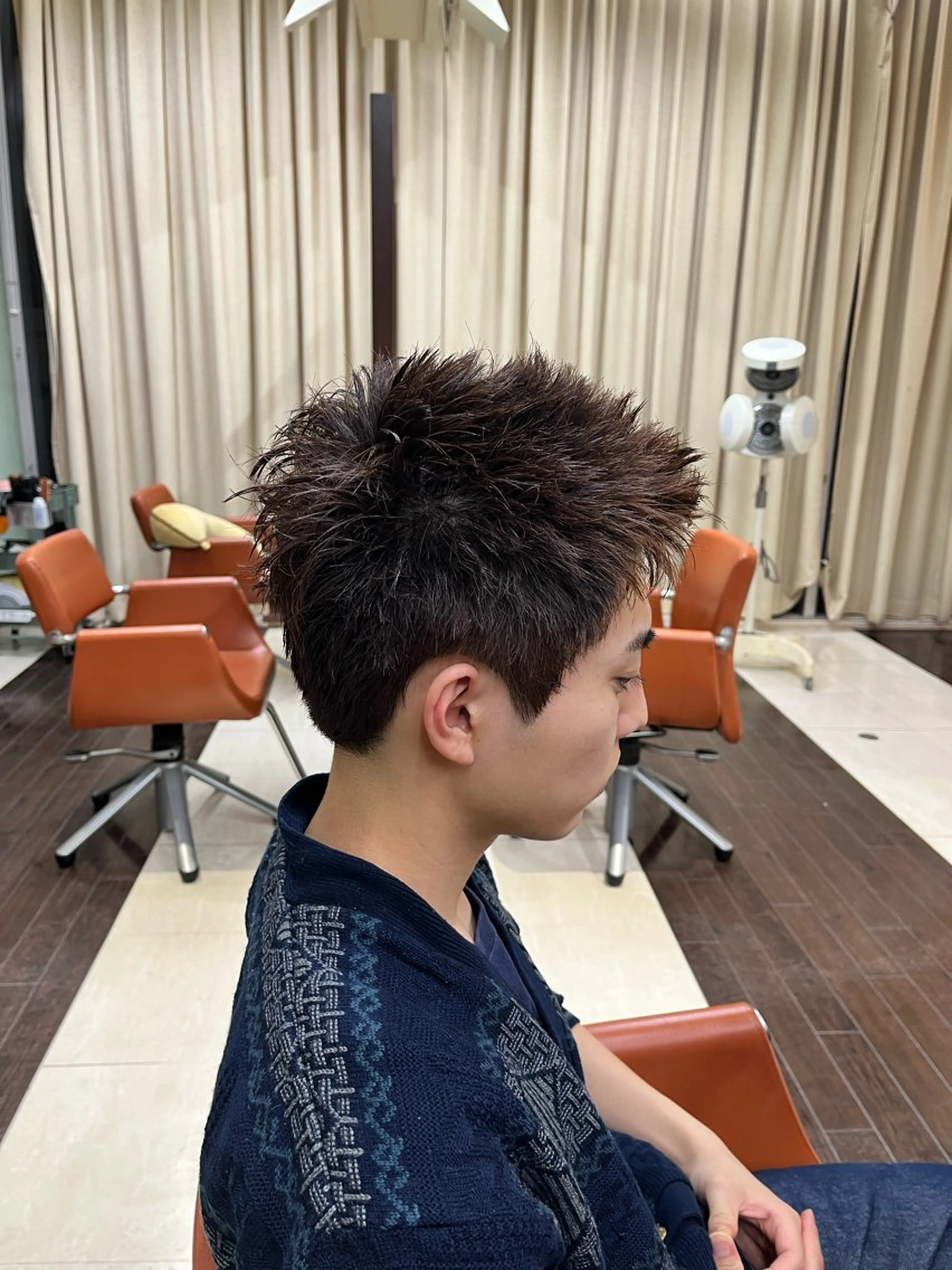 ショート メンズ スパイキーショート ショートヘア AROH men's cut&men's perm 船橋店所属・🧊メンズ特化🧊 高木航希のヘアスタイル