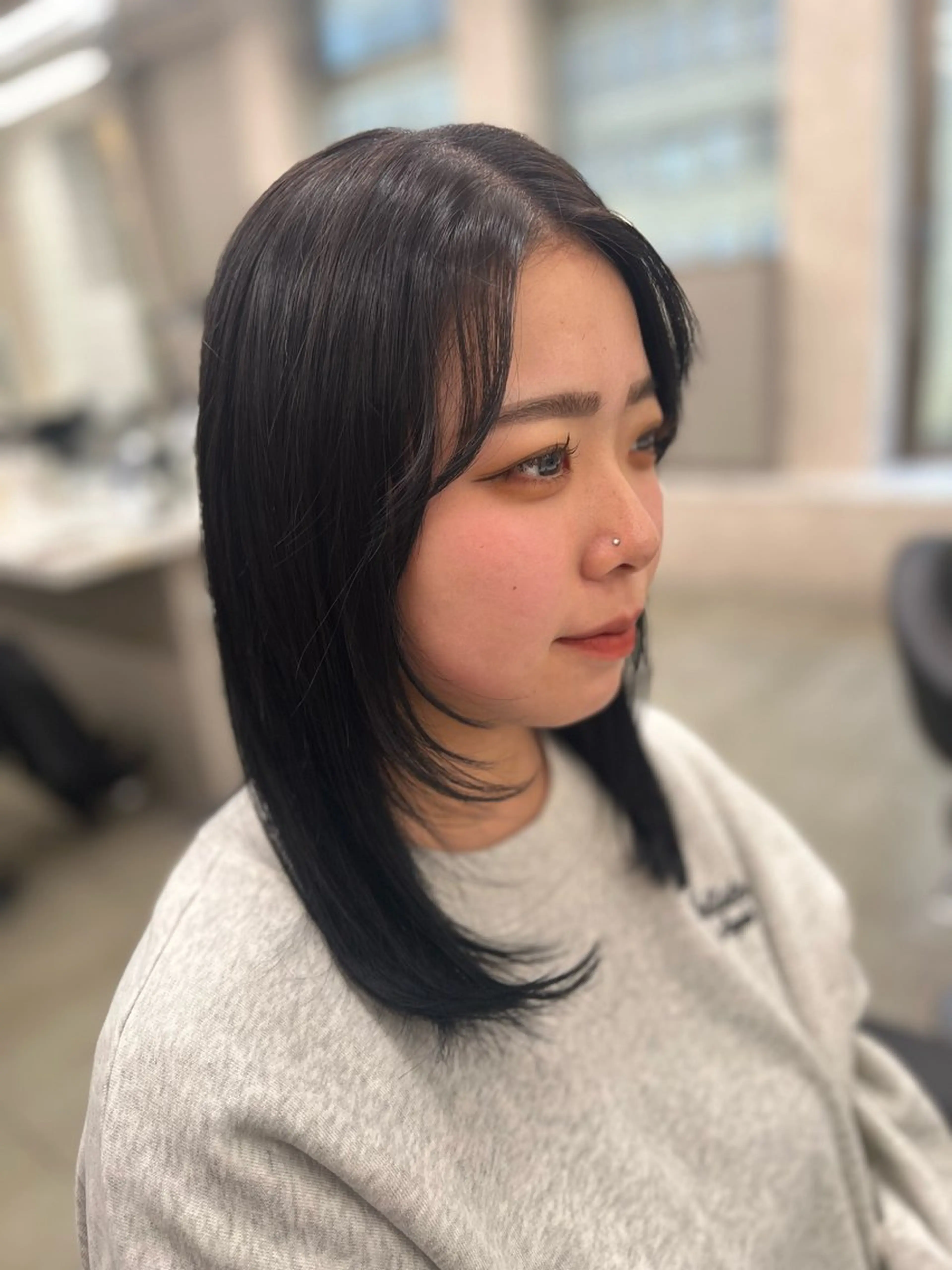 ロング カラー カット ヘアカラー トリートメント 韓国レイヤーカット /REIのヘアスタイル