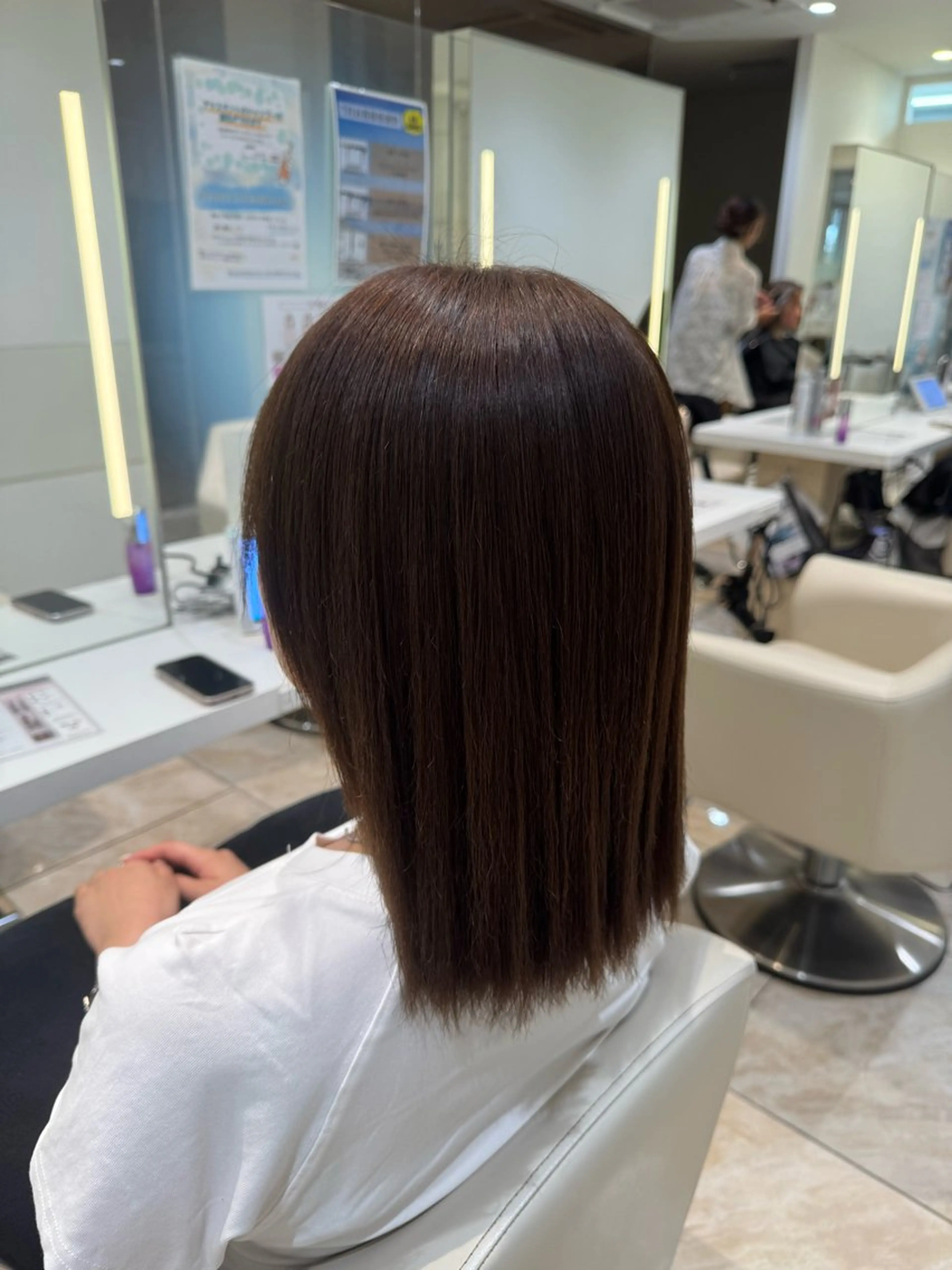 ロング 縮毛矯正 縮毛矯正 ボブ‪✂️ スパ🫧kurehaのヘアスタイル