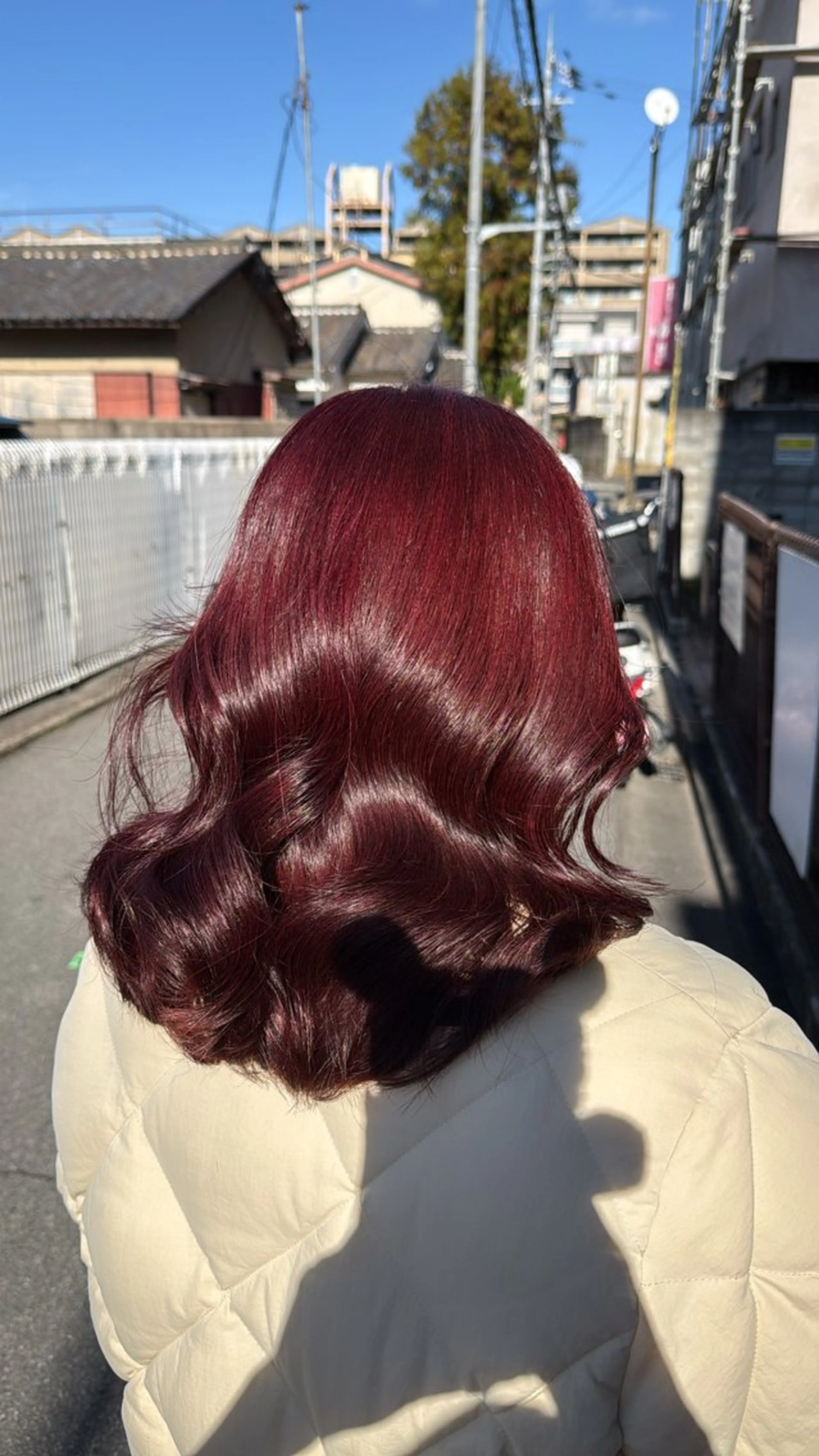 セミロング カット ヘアカラー トリートメント Sakura .のヘアスタイル