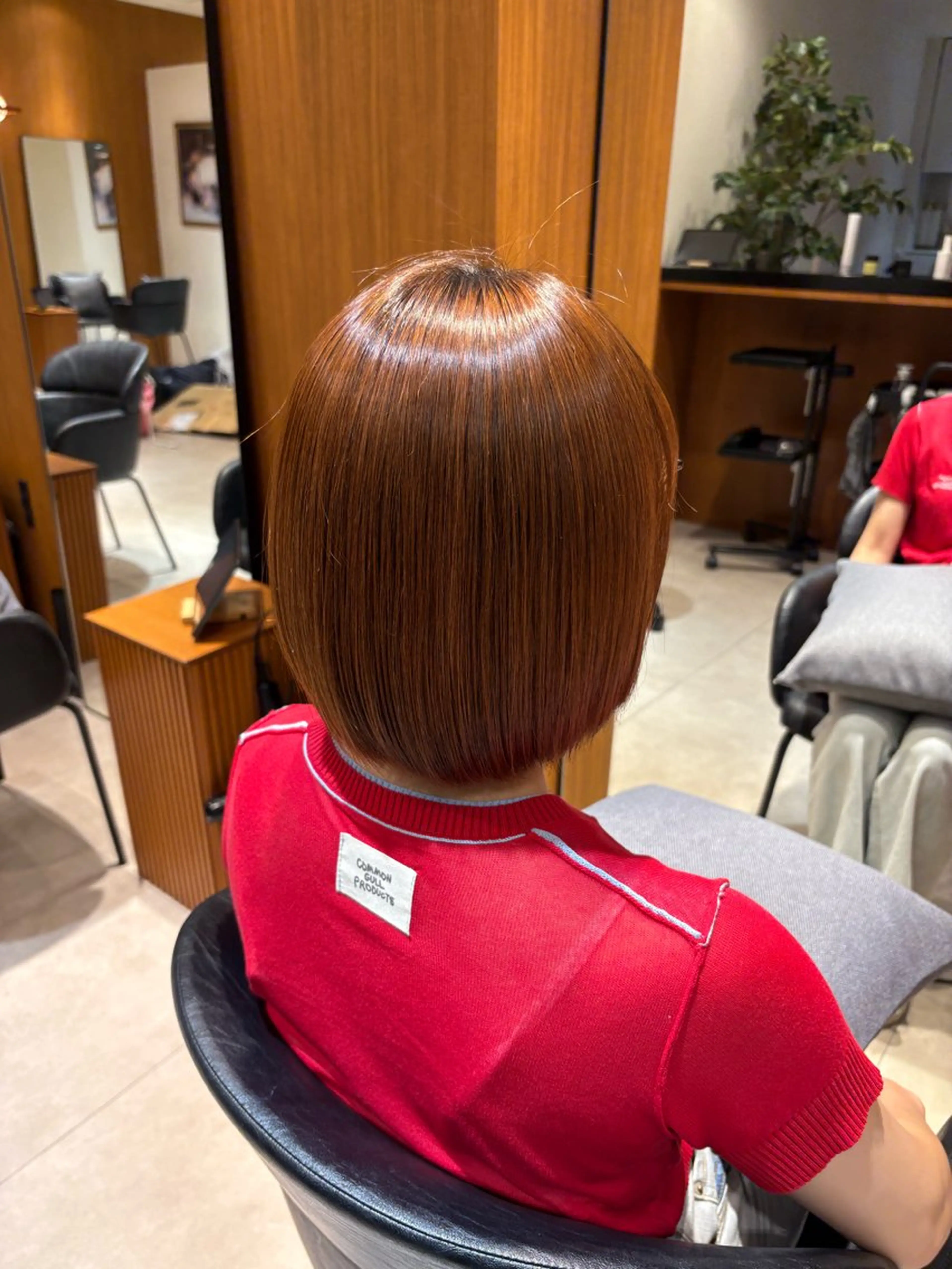 ミディアム パーマ 縮毛矯正 酸性ストレート/ yukinaのヘアスタイル