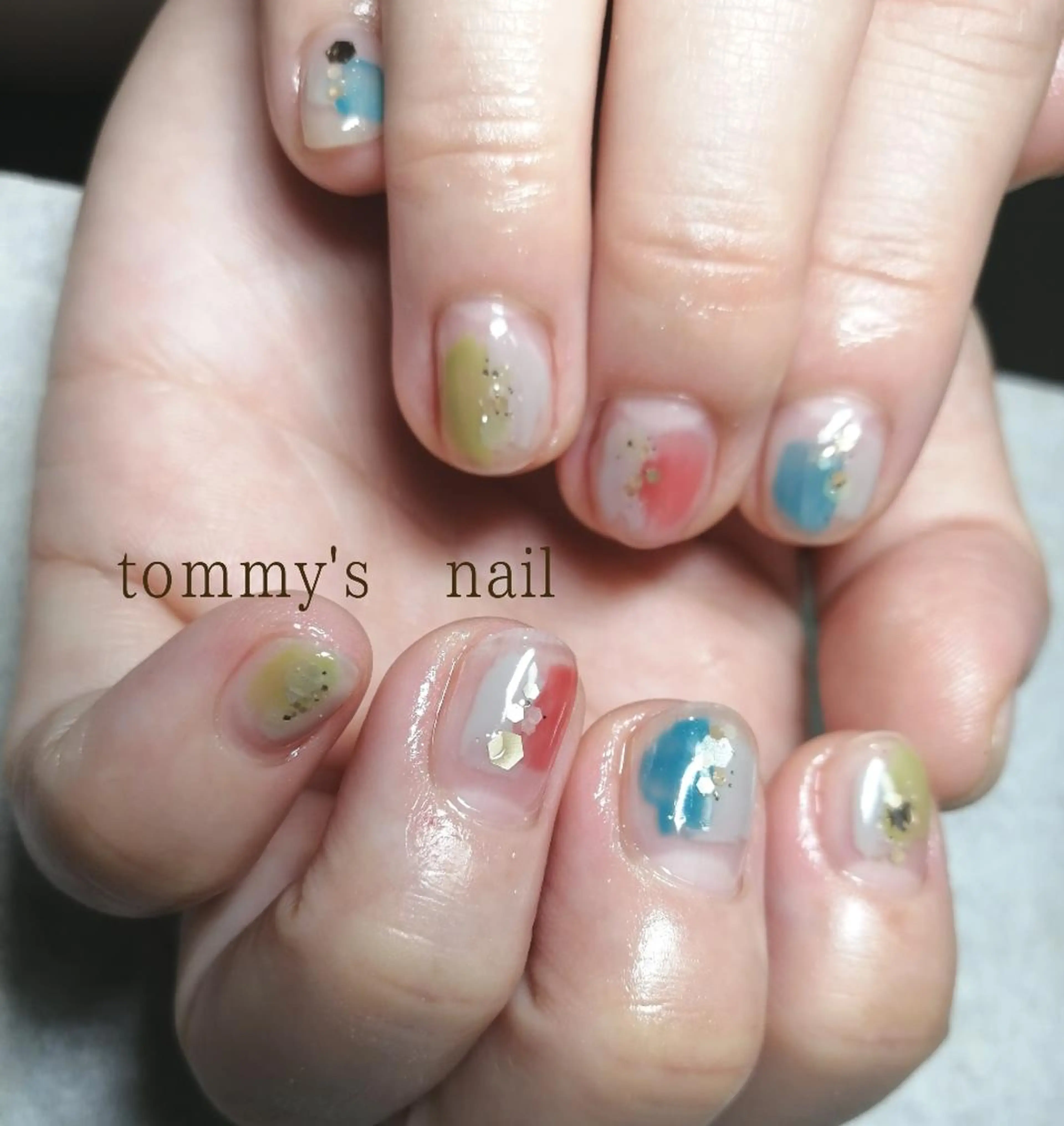 ネイル アートネイル フットネイル ジェルネイル ミラーネイル ワンカラーネイル ハンドネイル tommy's nail所属・福岡/若よもぎ蒸し 全身美容が叶うサロンのネイルデザイン