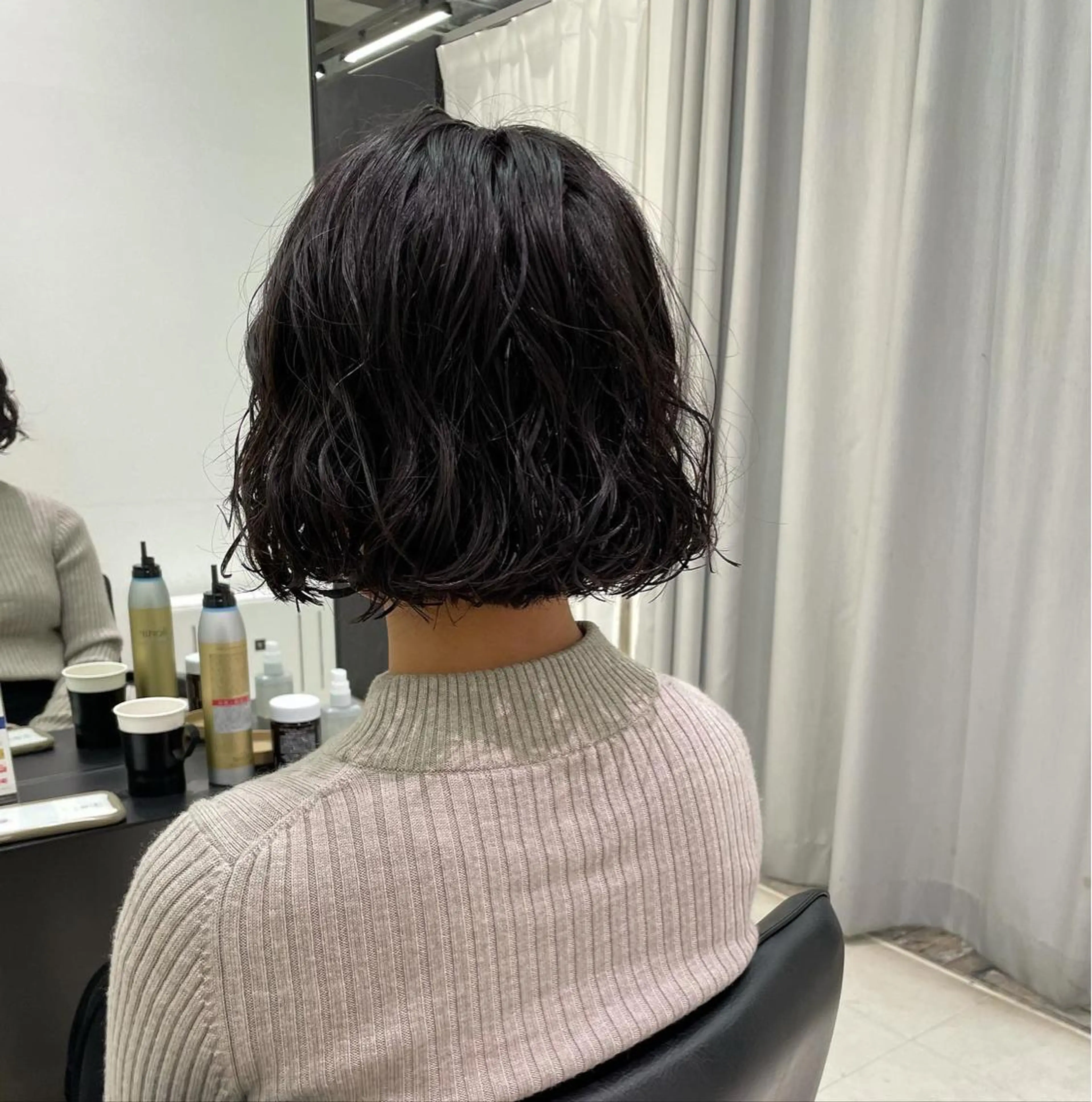 ミディアム パーマ キッズ カット パーマ トリートメント オトナヘア🌸 harukaのヘアスタイル