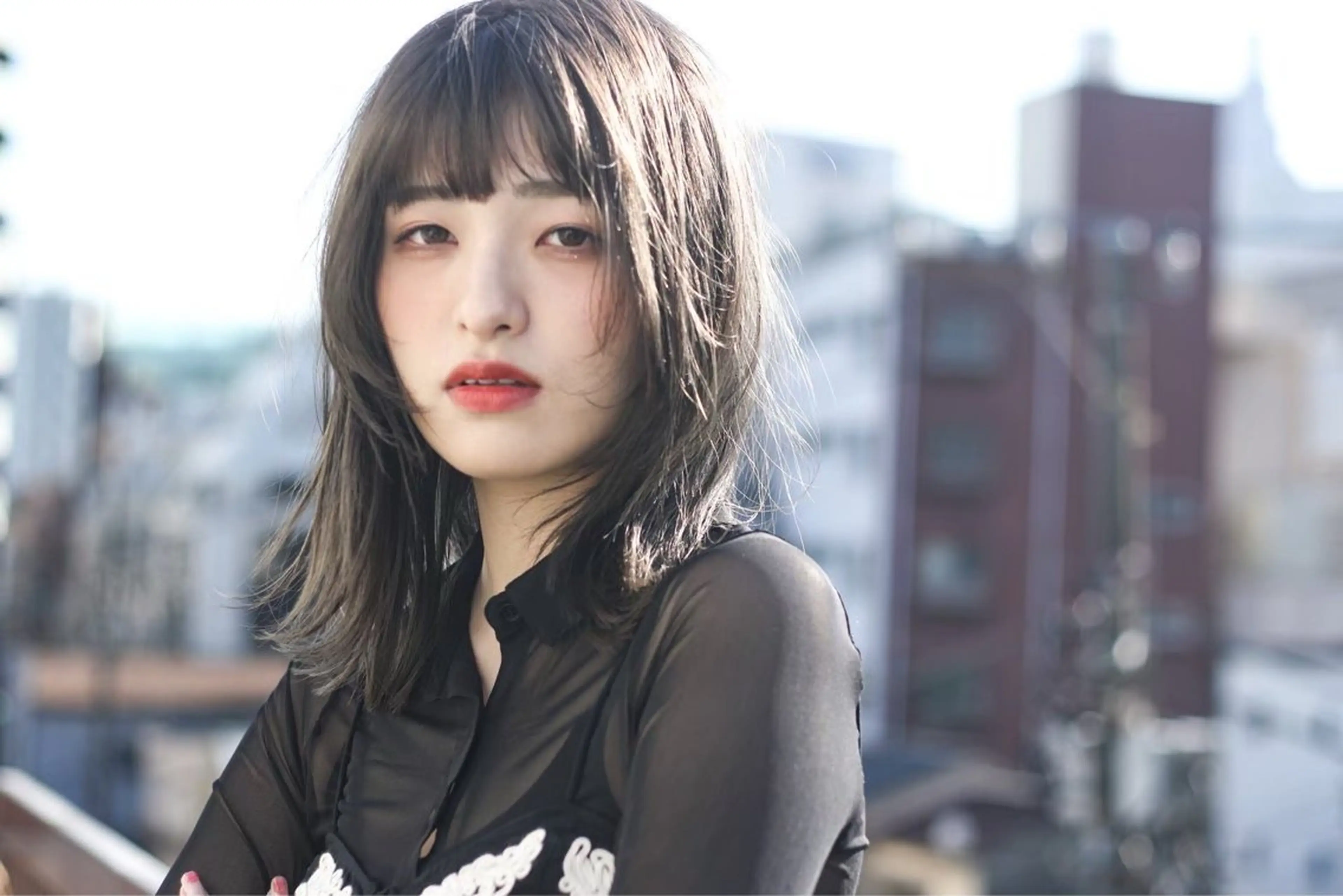 ミディアム カット ヘアカラー トリートメント ROSSO ✂︎officialのヘアスタイル