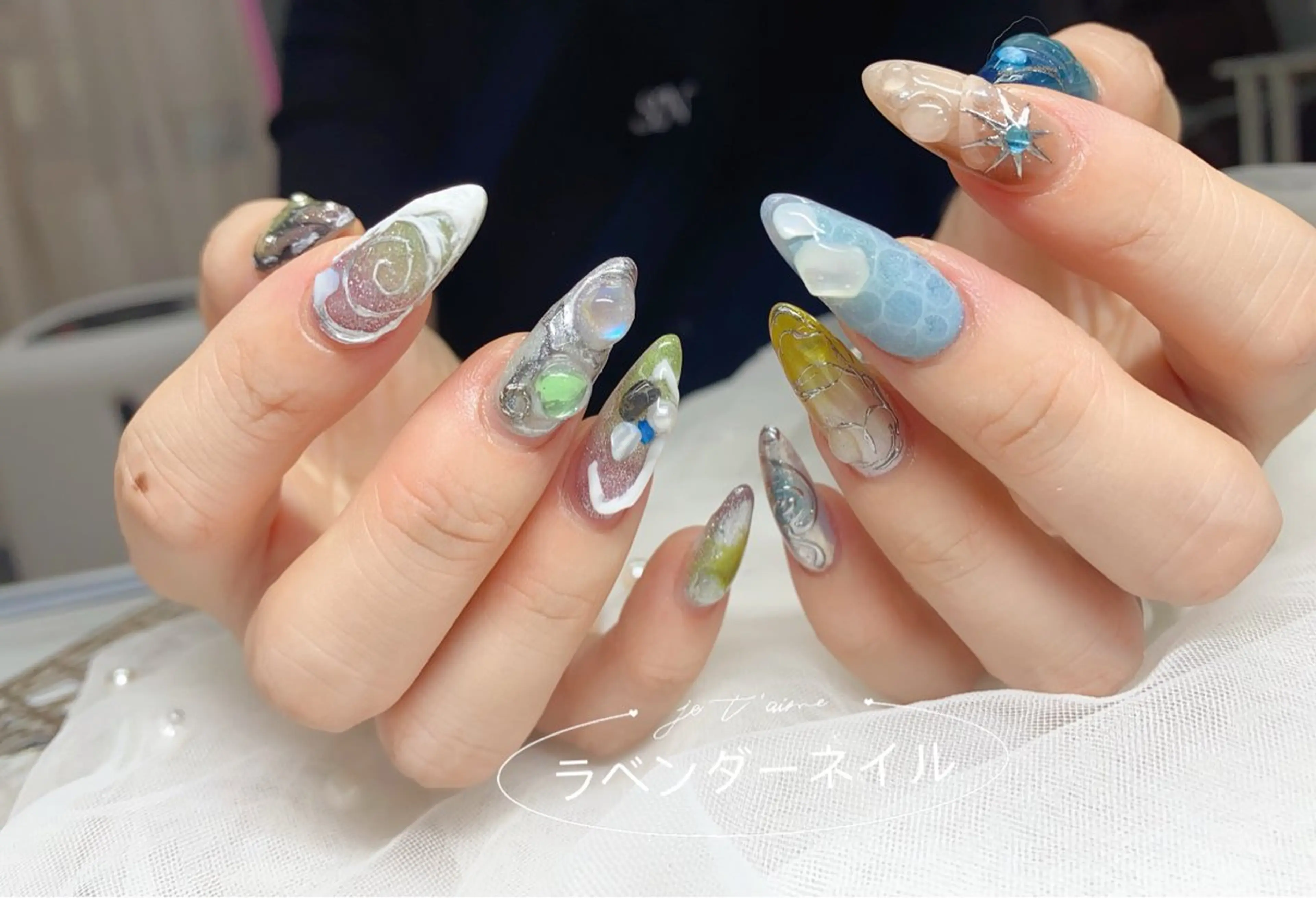 ネイル ラベンダー💖日暮里 ルル💖ネイルのネイルデザイン