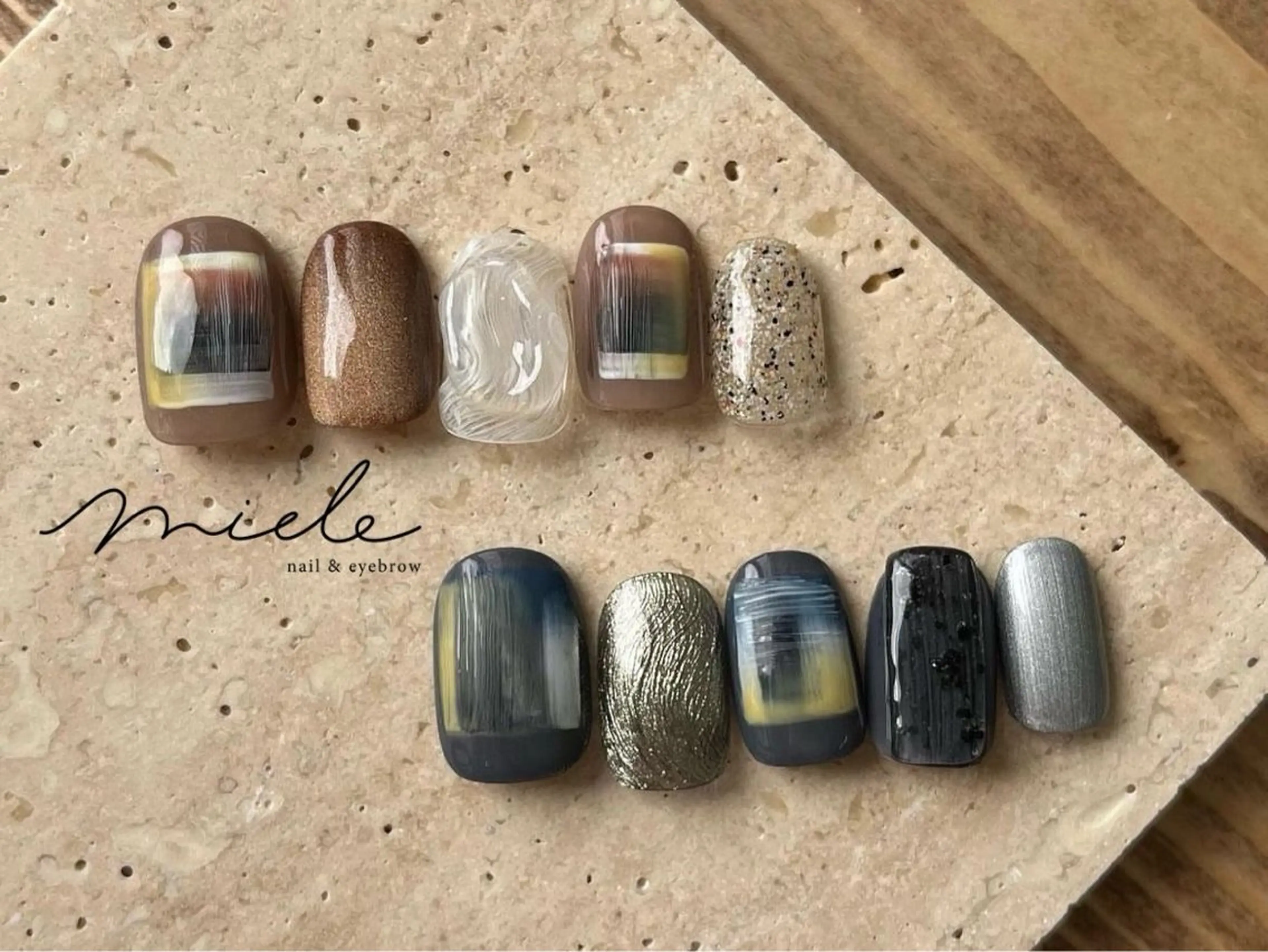 ネイル ハンドネイル miele【ミエレ】 シンプル一癖のネイルデザイン