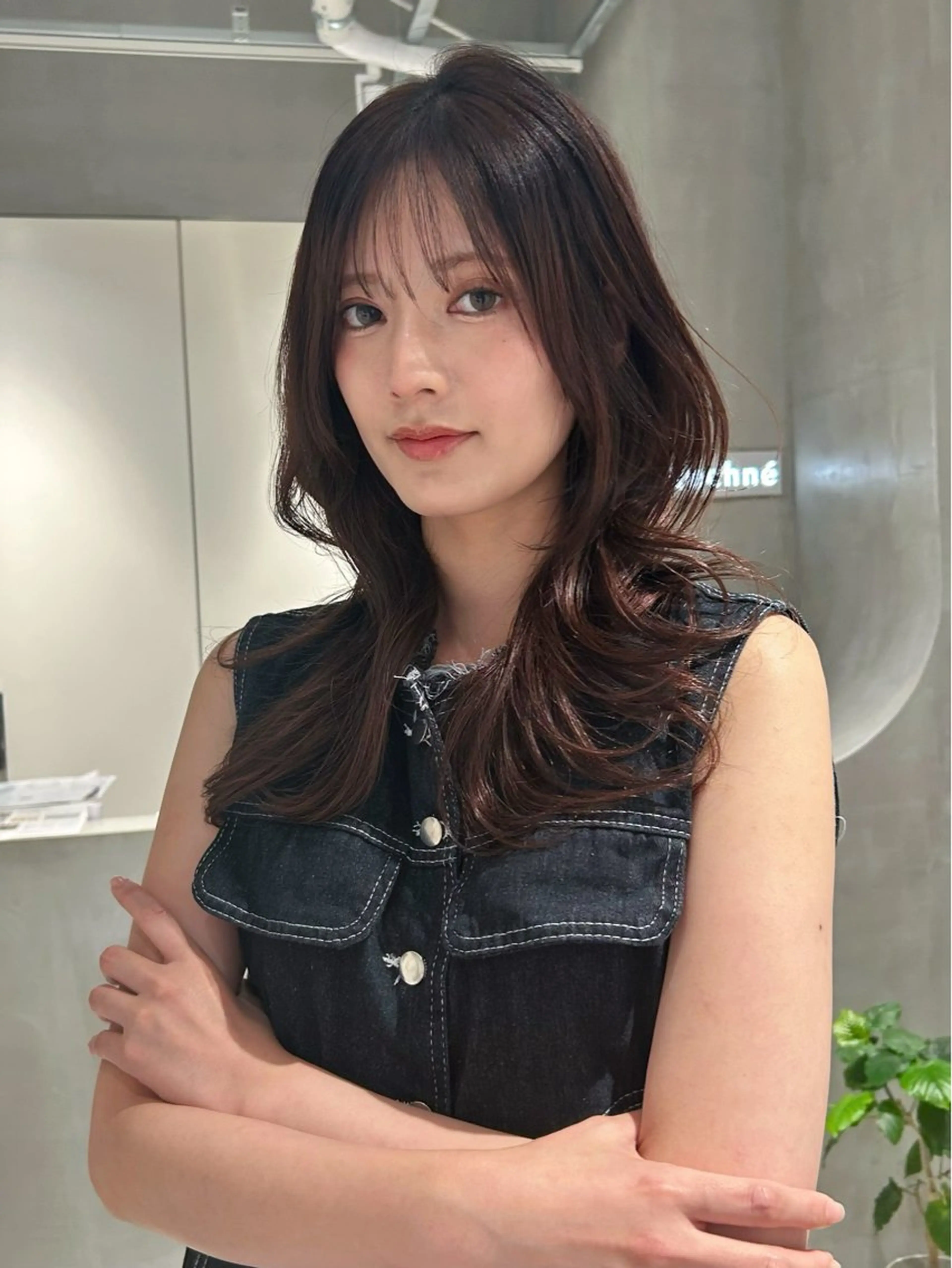 ロング カラー カット ヘアカラー トリートメント techné所属・ショウタ/レイヤーカ ット/透明感カラーのヘアスタイル