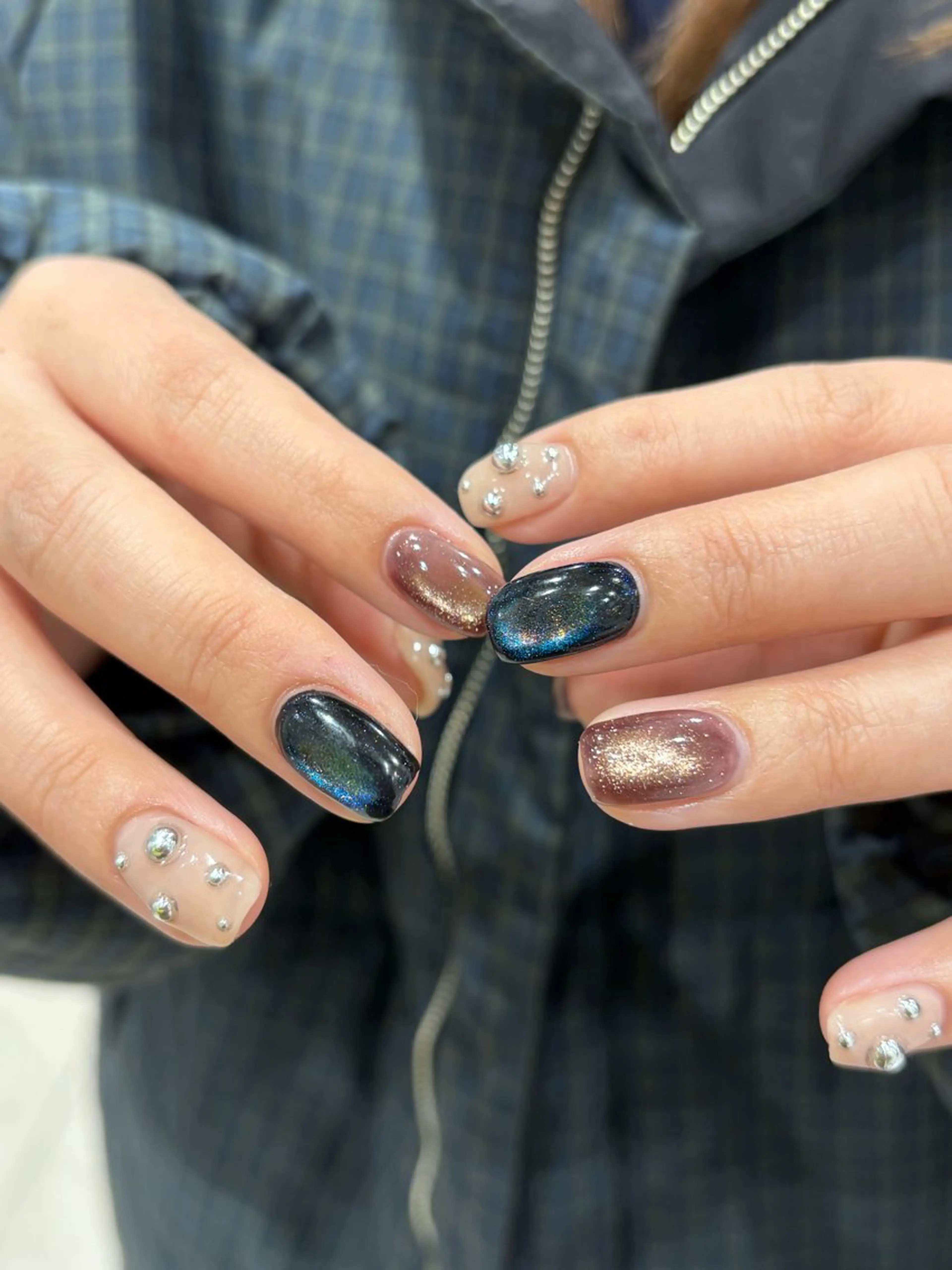 ネイル マグネットネイル ハンドネイル N° nail_ fuyukaのネイルデザイン