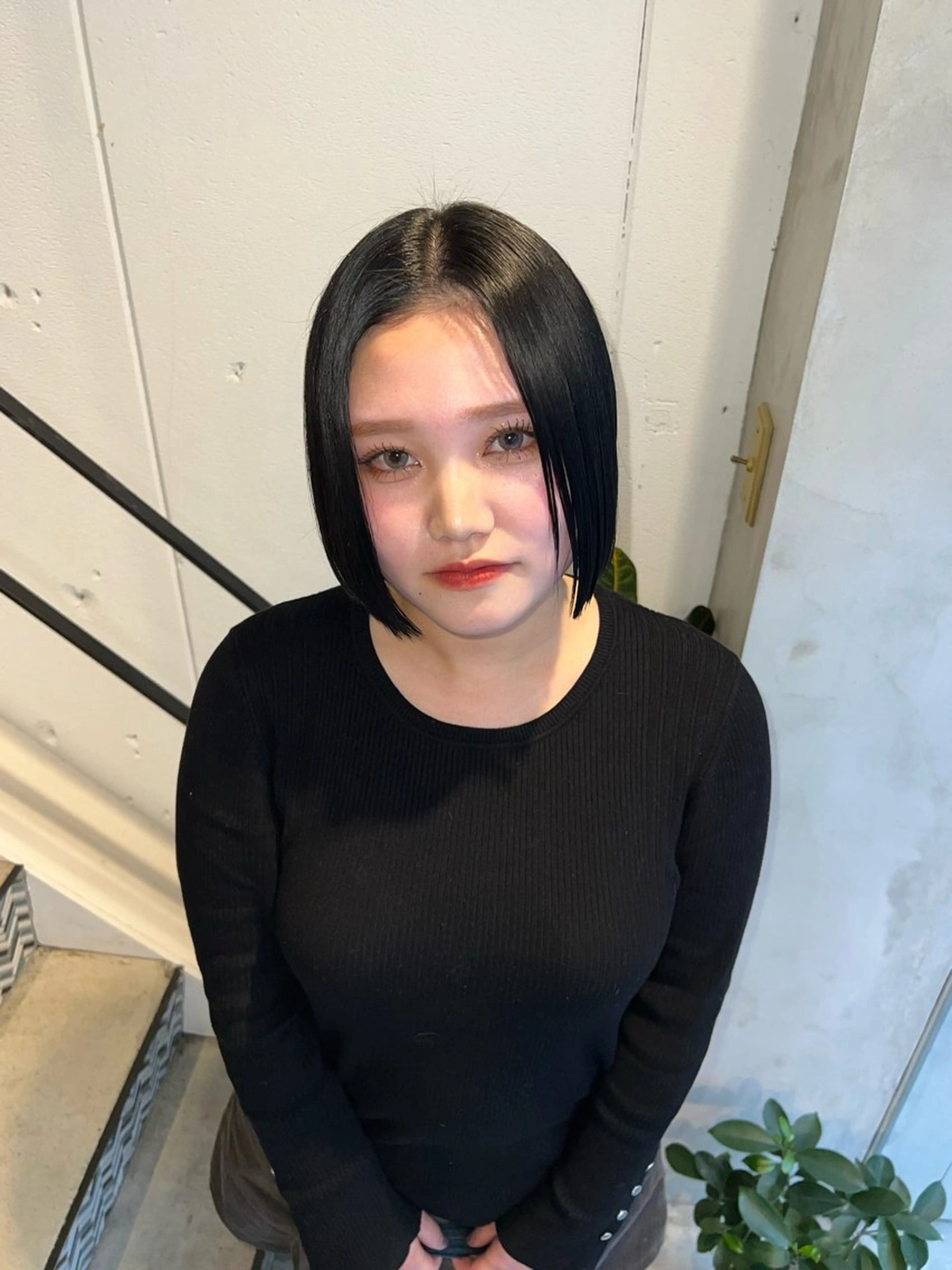 ショート 切りっぱなしボブ ボブ 栄/大須/髪質改善/ ブリーチ/yuzuのヘアスタイル