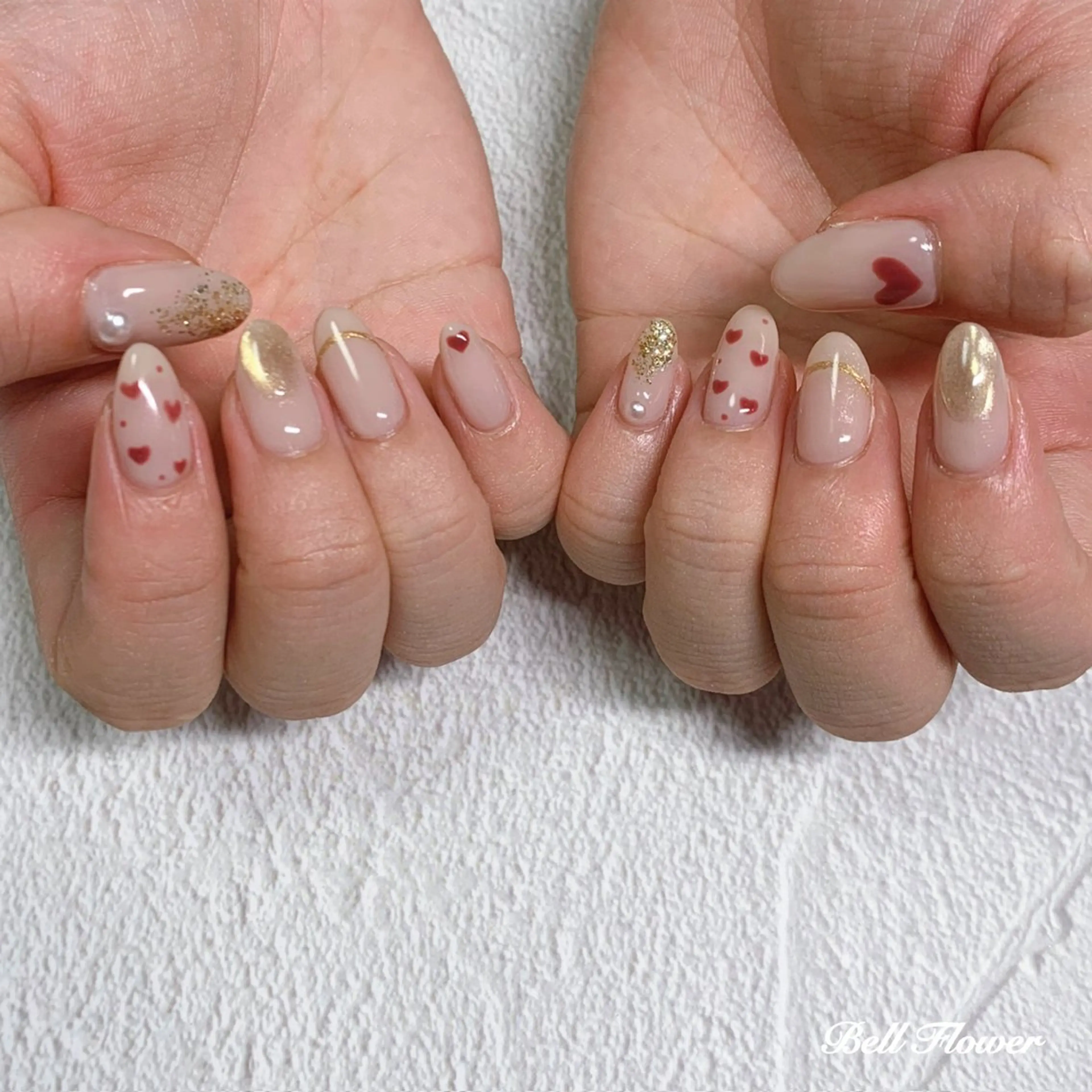 ネイル ハンドネイル Bell Flowerのネイルデザイン