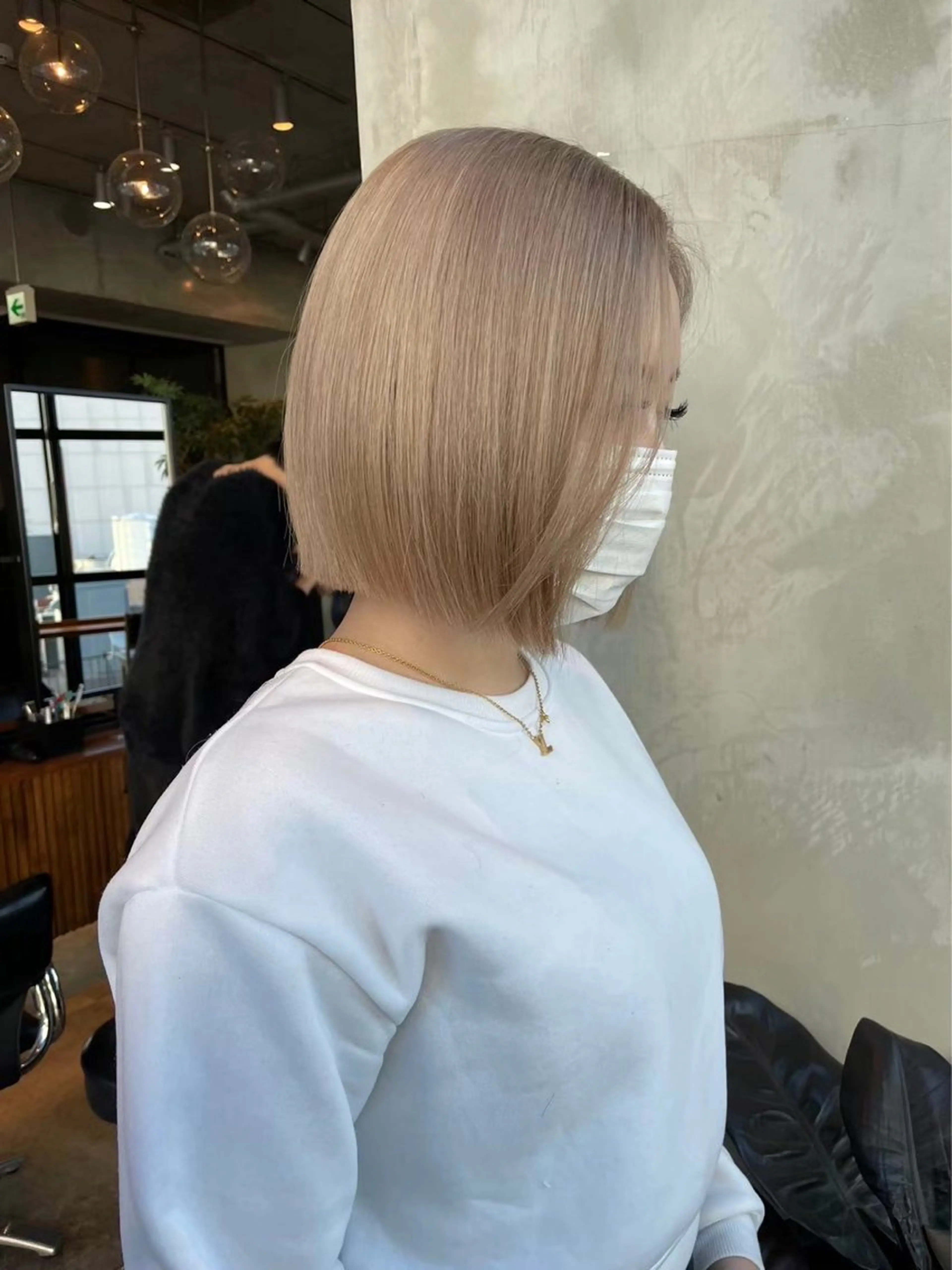 ミディアム カラー 渋谷/レイヤーボブ・ 透明感カラーしょうごのヘアスタイル