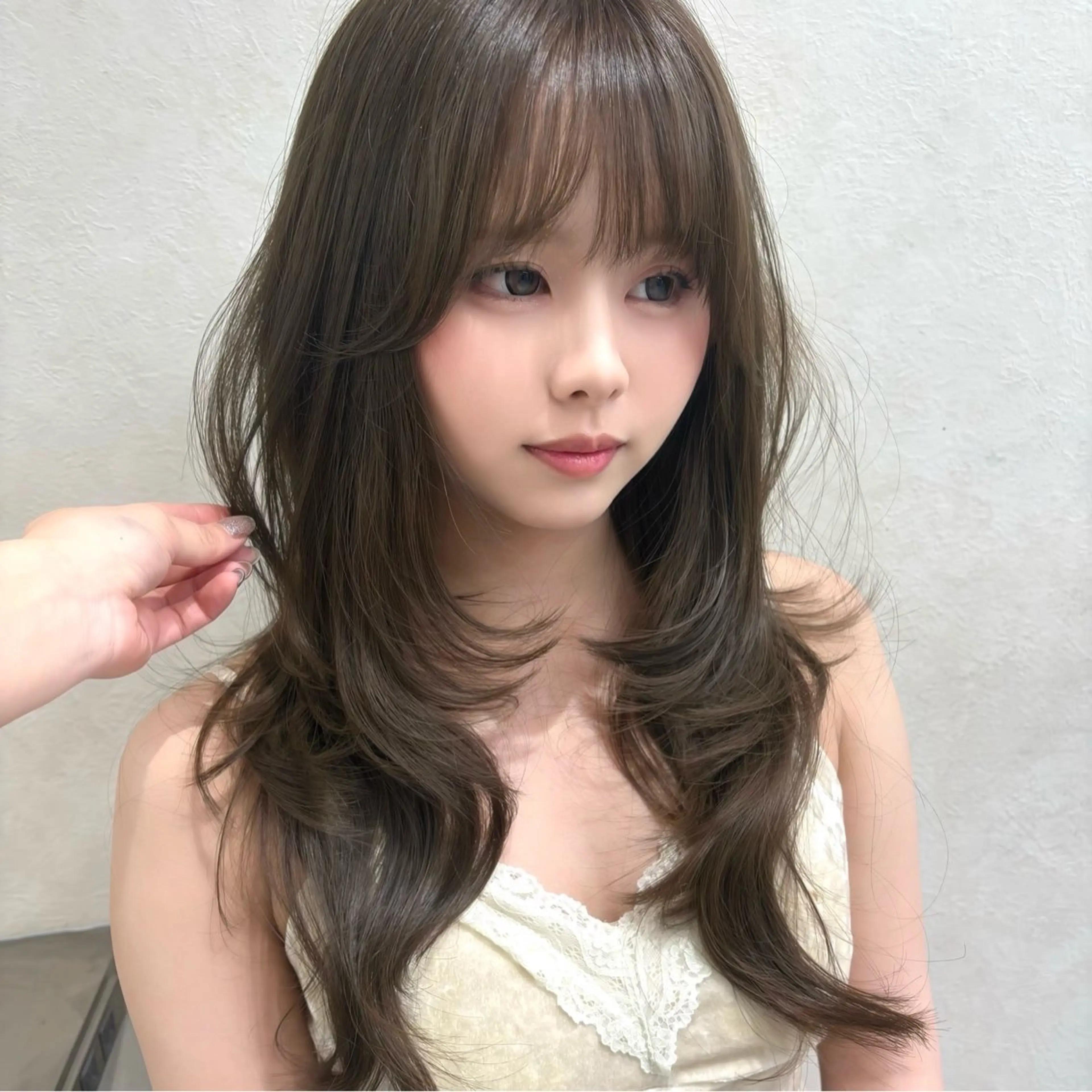 セミロング カラー ヘアアレンジ カット ヘアカラー fumika🎀 ベージュのヘアスタイル