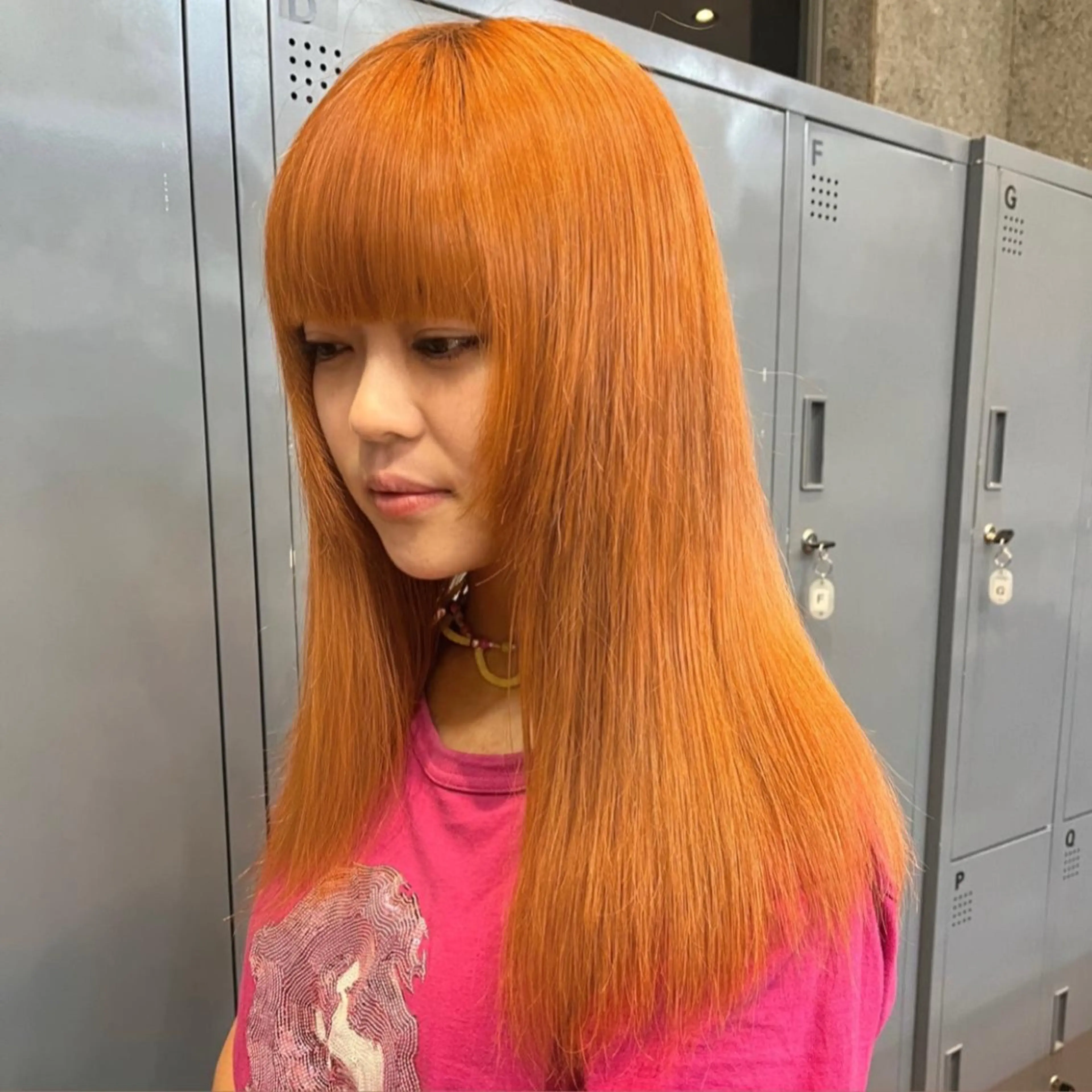 セミロング カット ヘアカラー トリートメント ☘️かわいいハイトー ン☘️nonokaのヘアスタイル