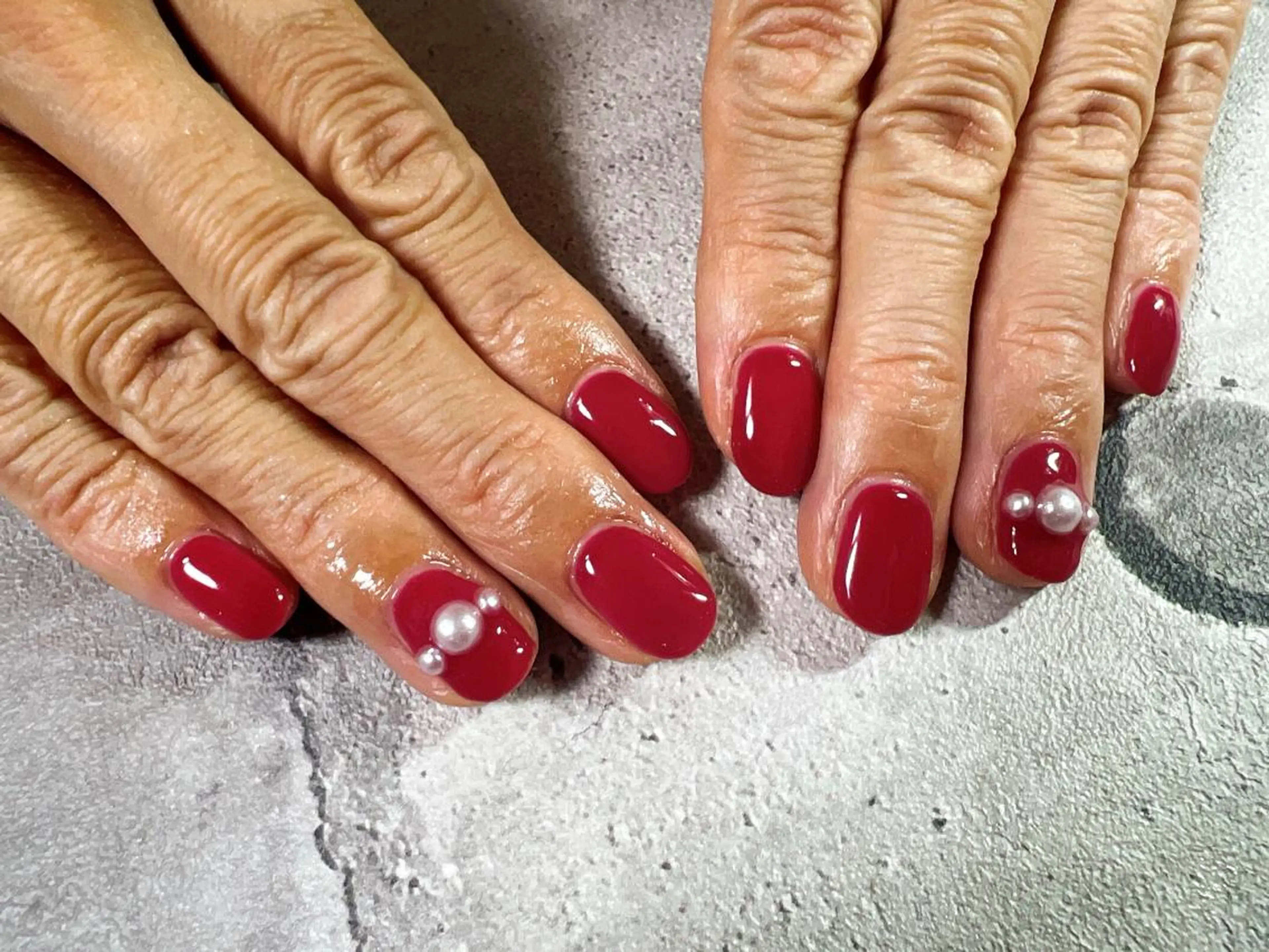 ネイル ワンカラーネイル ピンク kikinail 溝の口のネイルデザイン