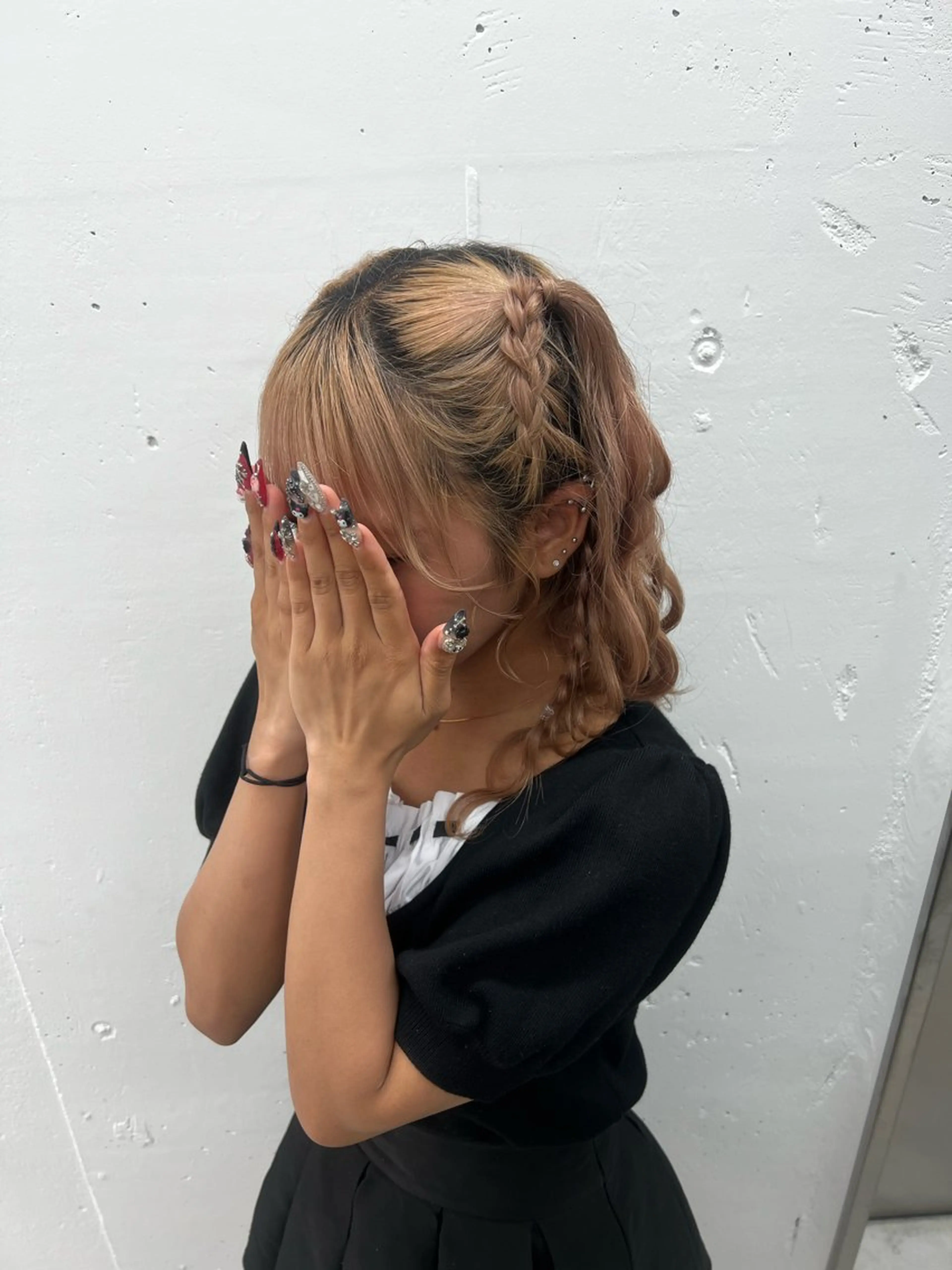 セミロング カラー ヘアアレンジ 🎀ちさ🎀 JILLSTUDIOのヘアスタイル