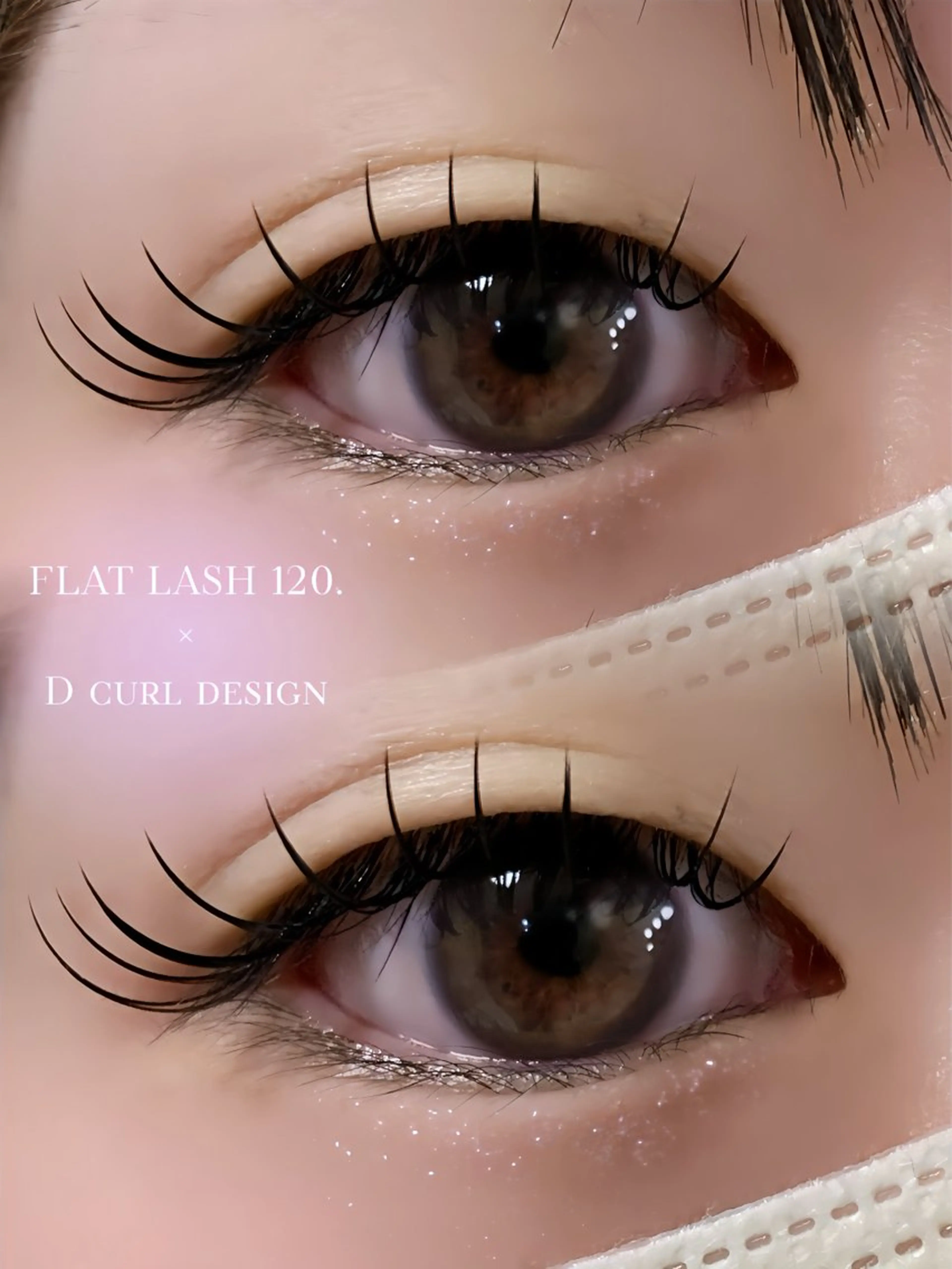 マツエク・マツパ Dカール フラットラッシュ Eyelashsalon   Mayuru所属・Mayuru Yuu‪𖤐.*ﾟのマツエク・マツパデザイン