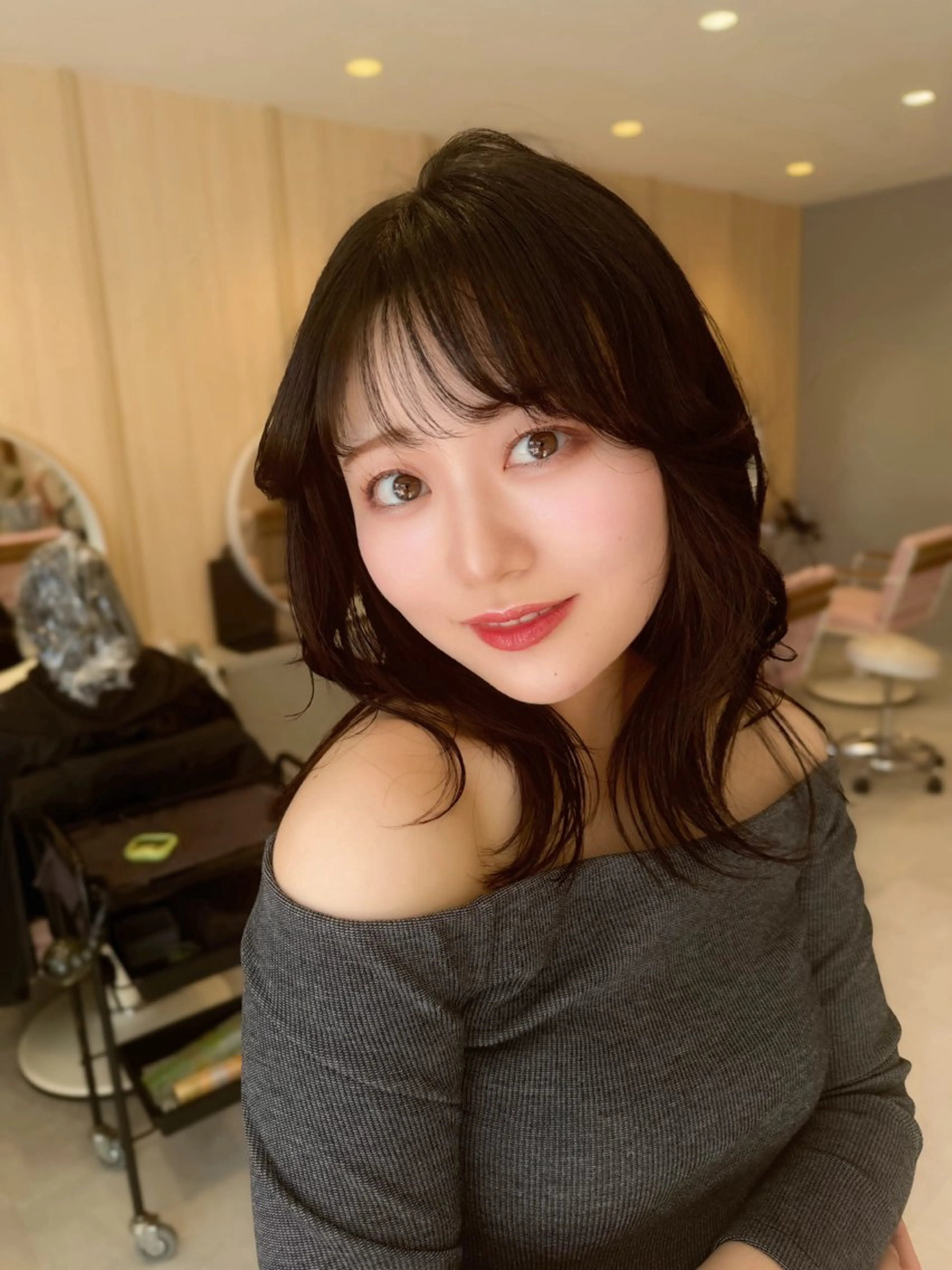 セミロング カラー カット ヘアカラー トリートメント ヘアセット ✂️似合わせの魔術師 石田一樹✂️のヘアスタイル