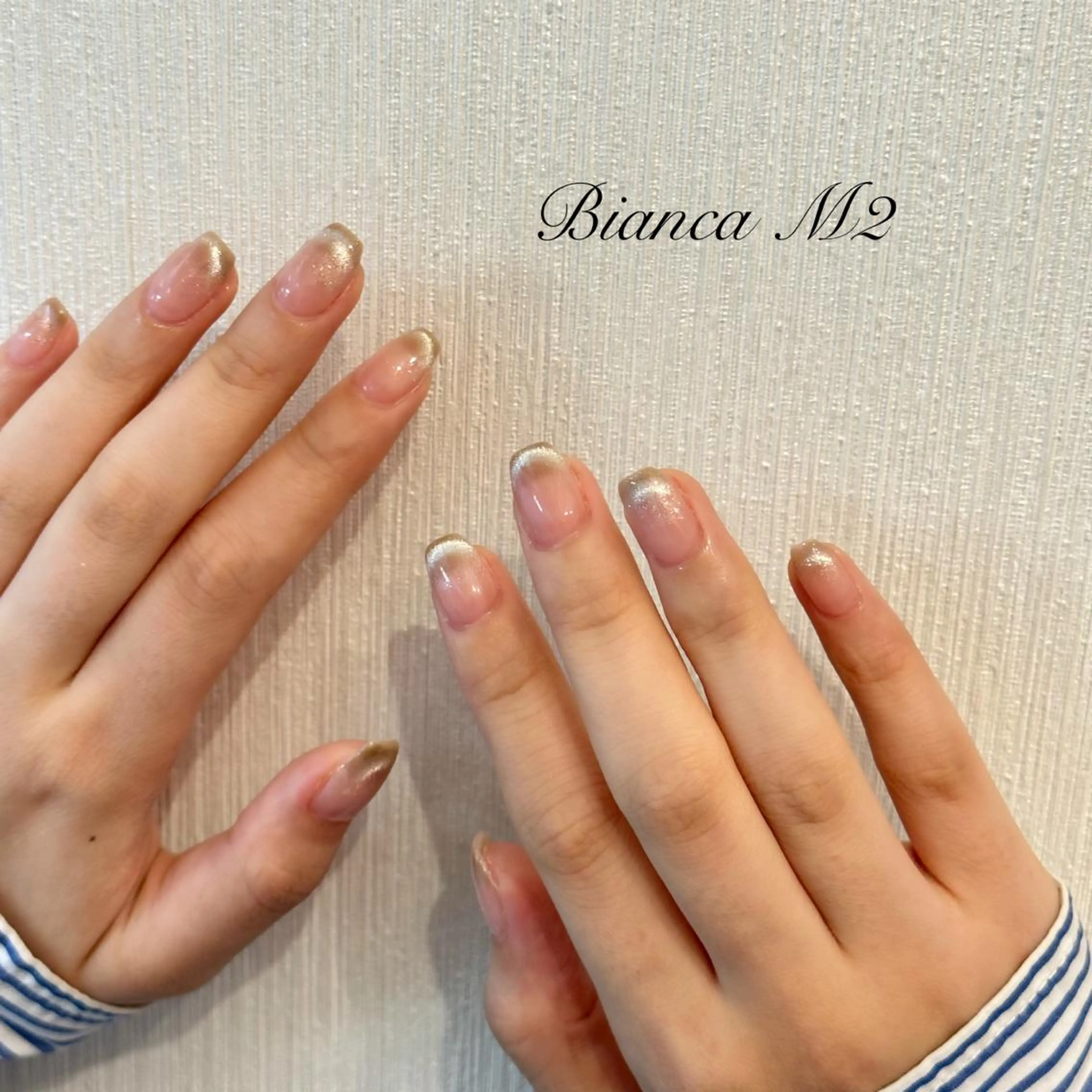 初回オフ無料🎶マグネットワンカラーネイル💙の写真