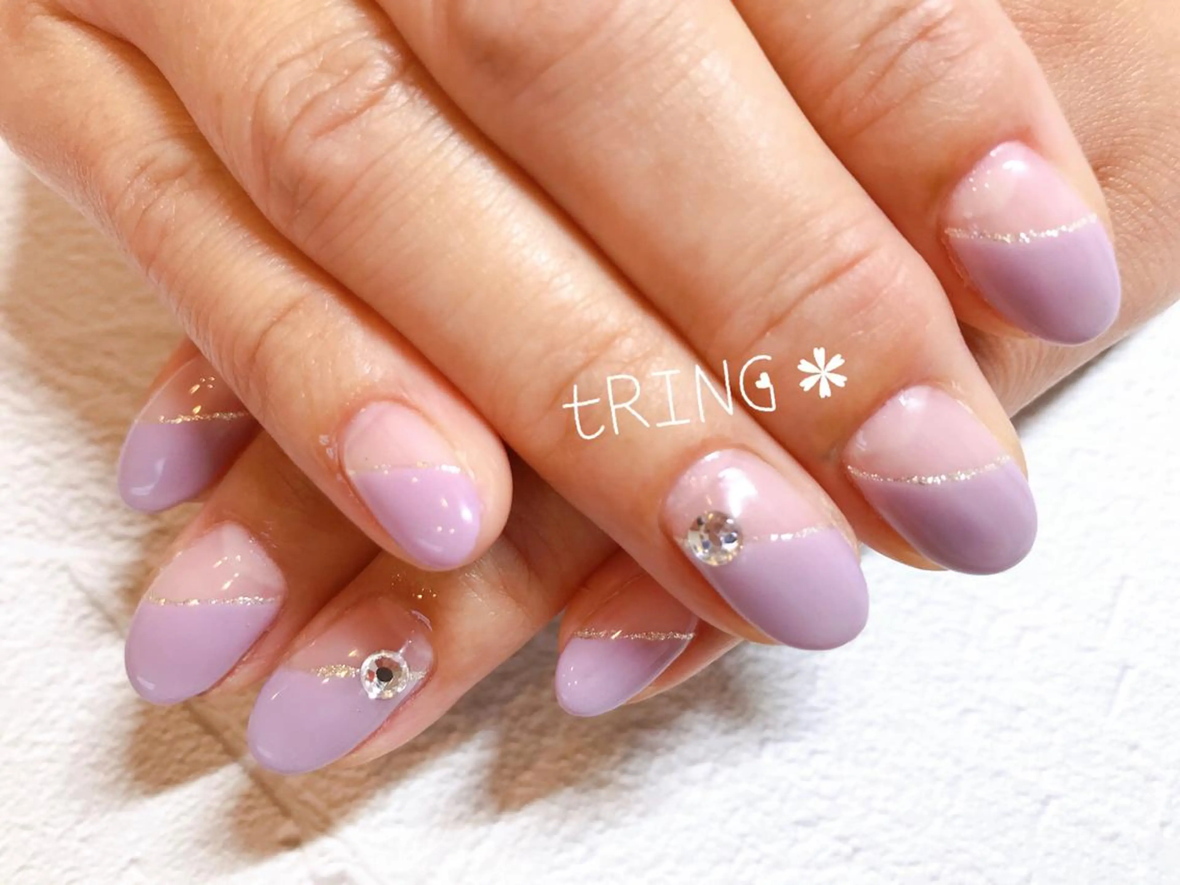 ネイル ハンドネイル tRING＊ しいの木台のネイルデザイン