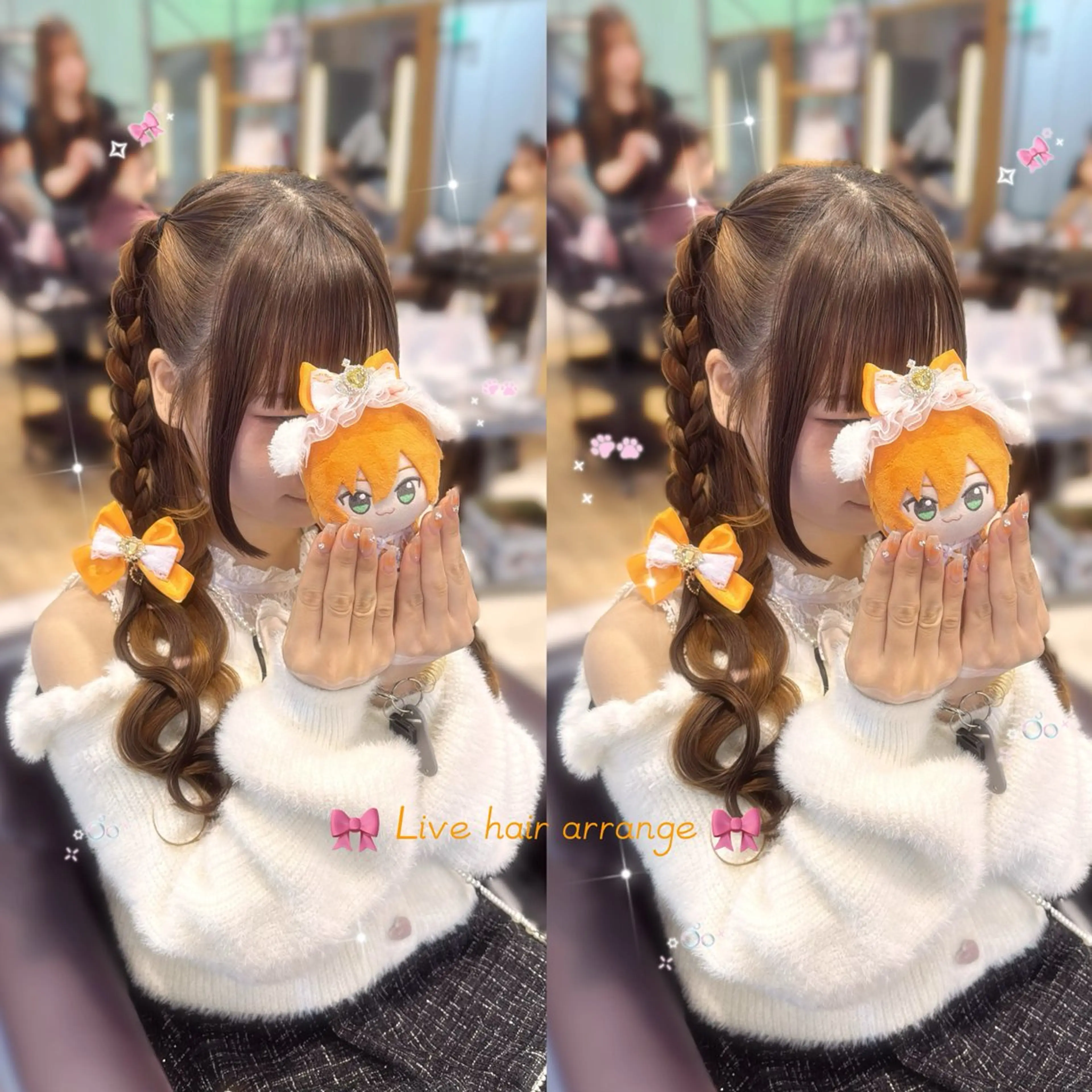 【土日祝限定;推し活 ヘアメ𓂃𓈒𓏸︎︎︎︎ ❤︎】イベント,推し活,ライブ前,オタ活前🎀🪽 ペアおk🤍🌷の写真