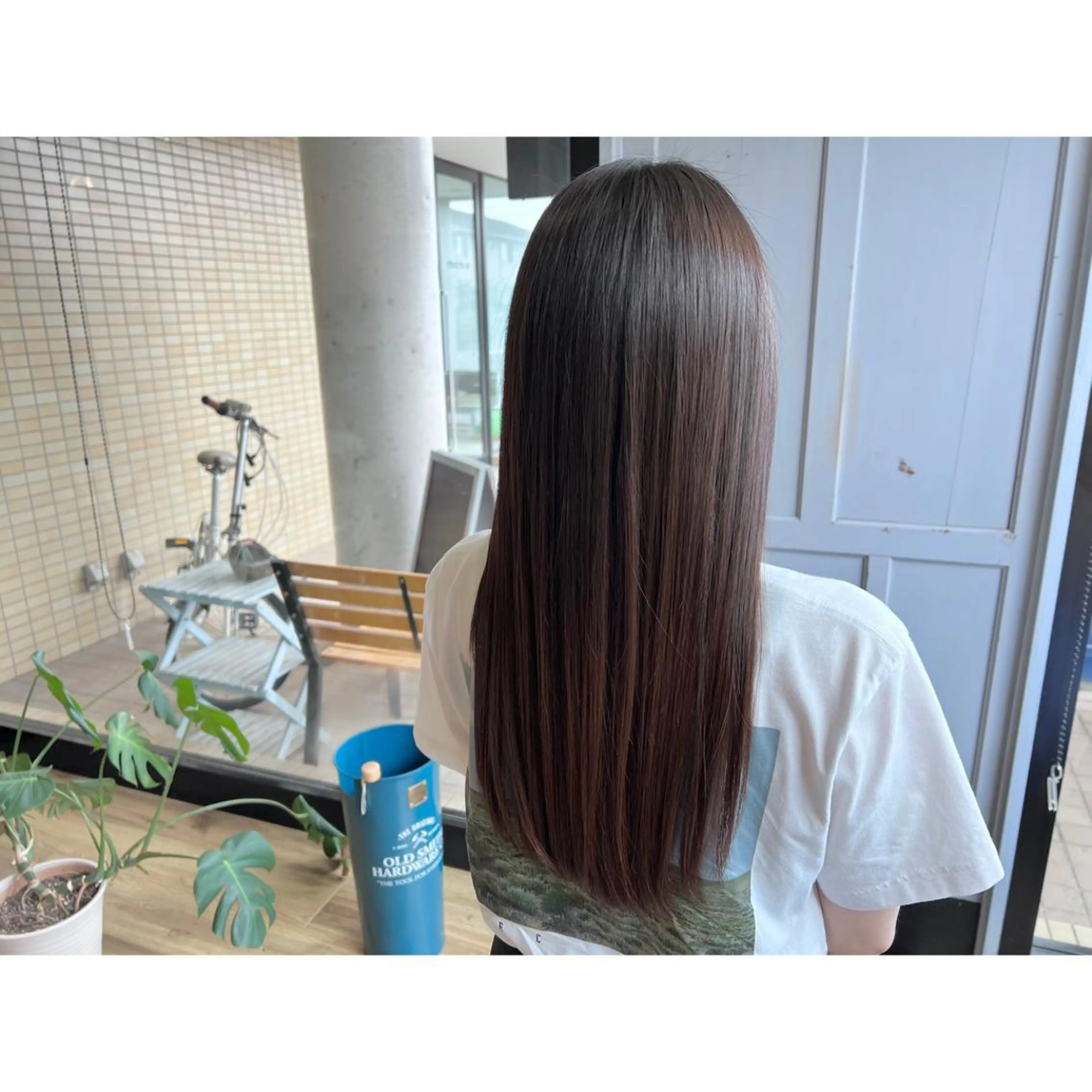 ロング 髪質改善 トリートメント ツキダテ ユイのヘアスタイル