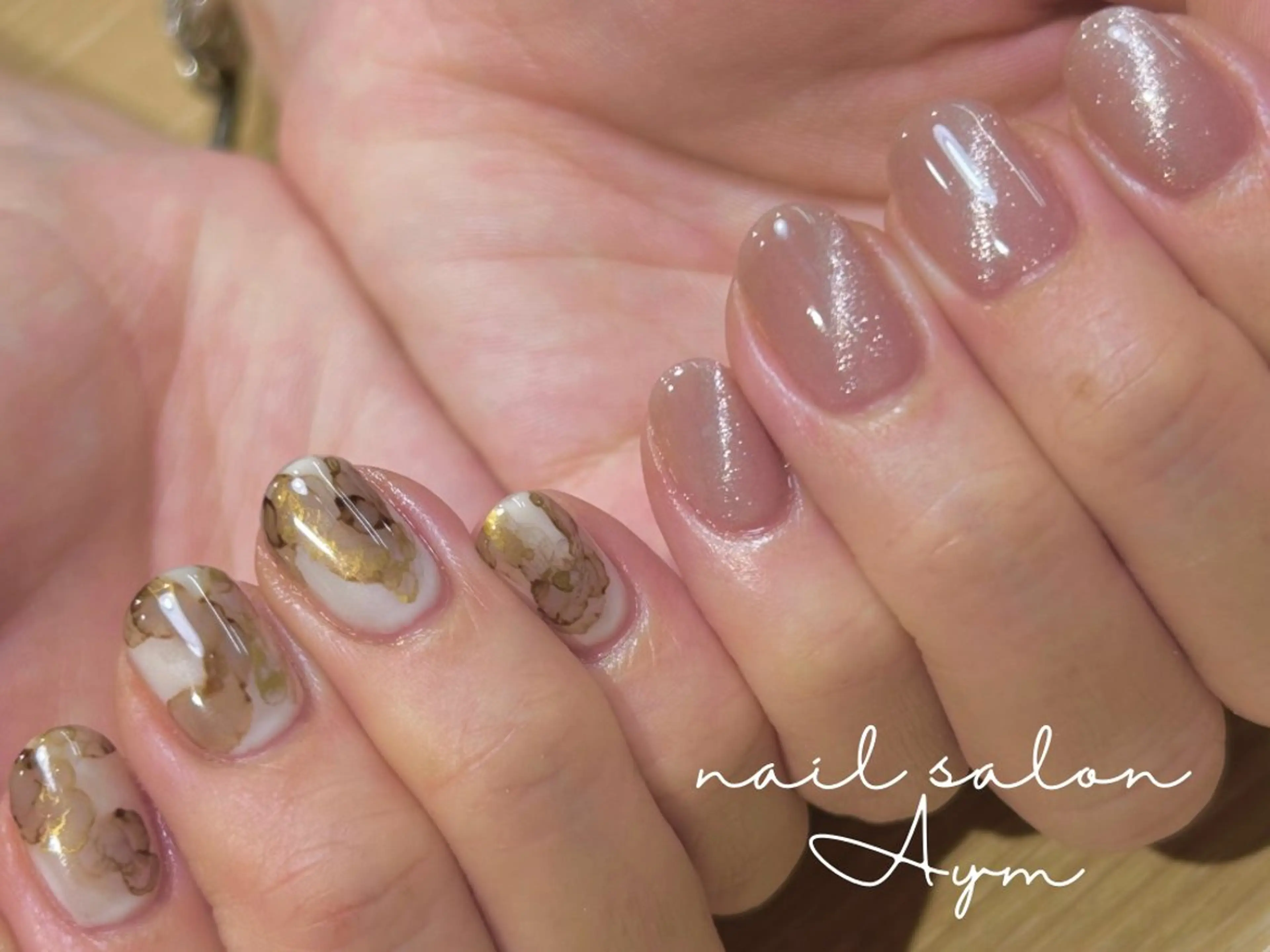 ネイル マグネットネイル nail salon Aymのネイルデザイン
