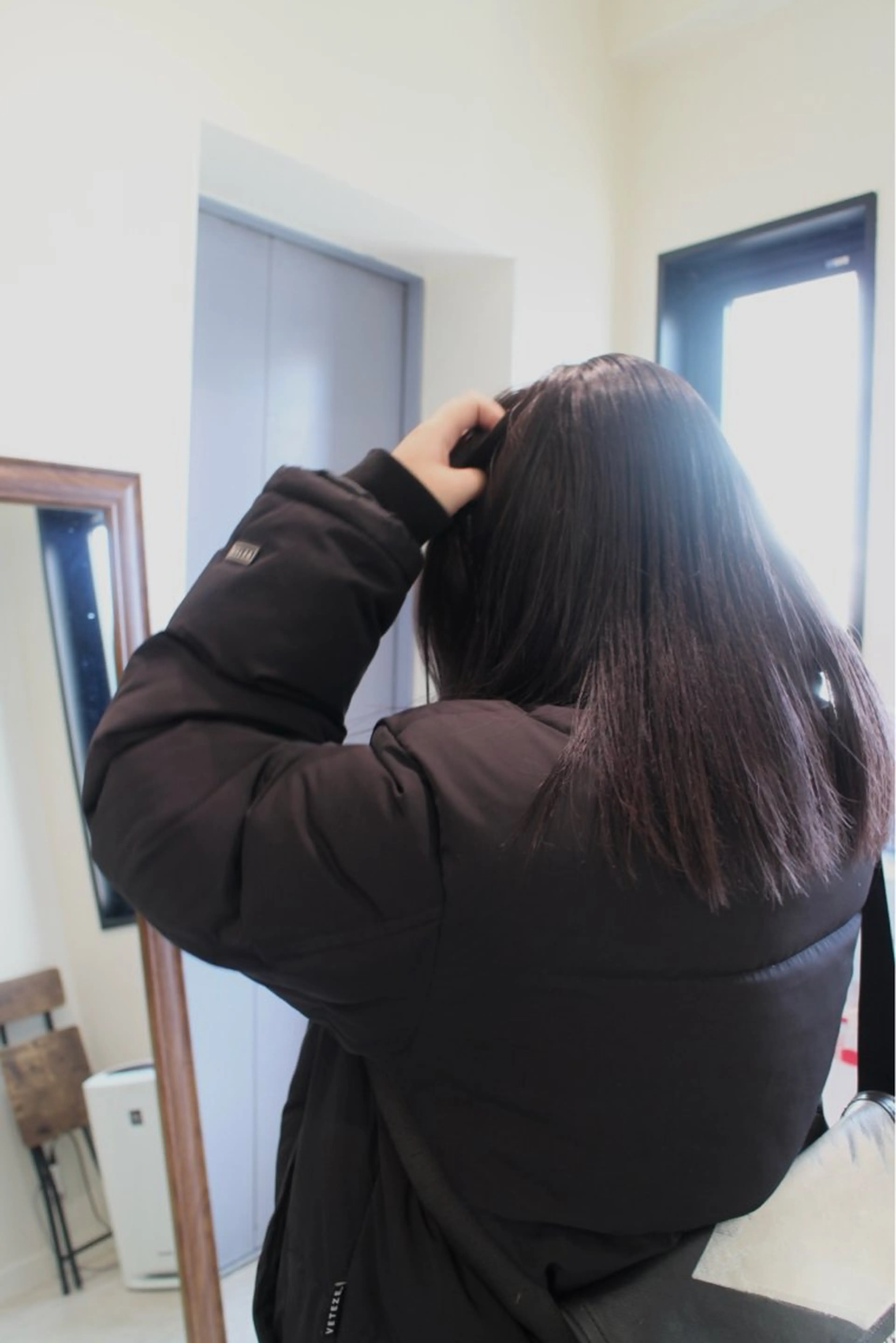 セミロング カラー カーリーパーマ/ 透明ｶﾗｰ/MIKUのヘアスタイル