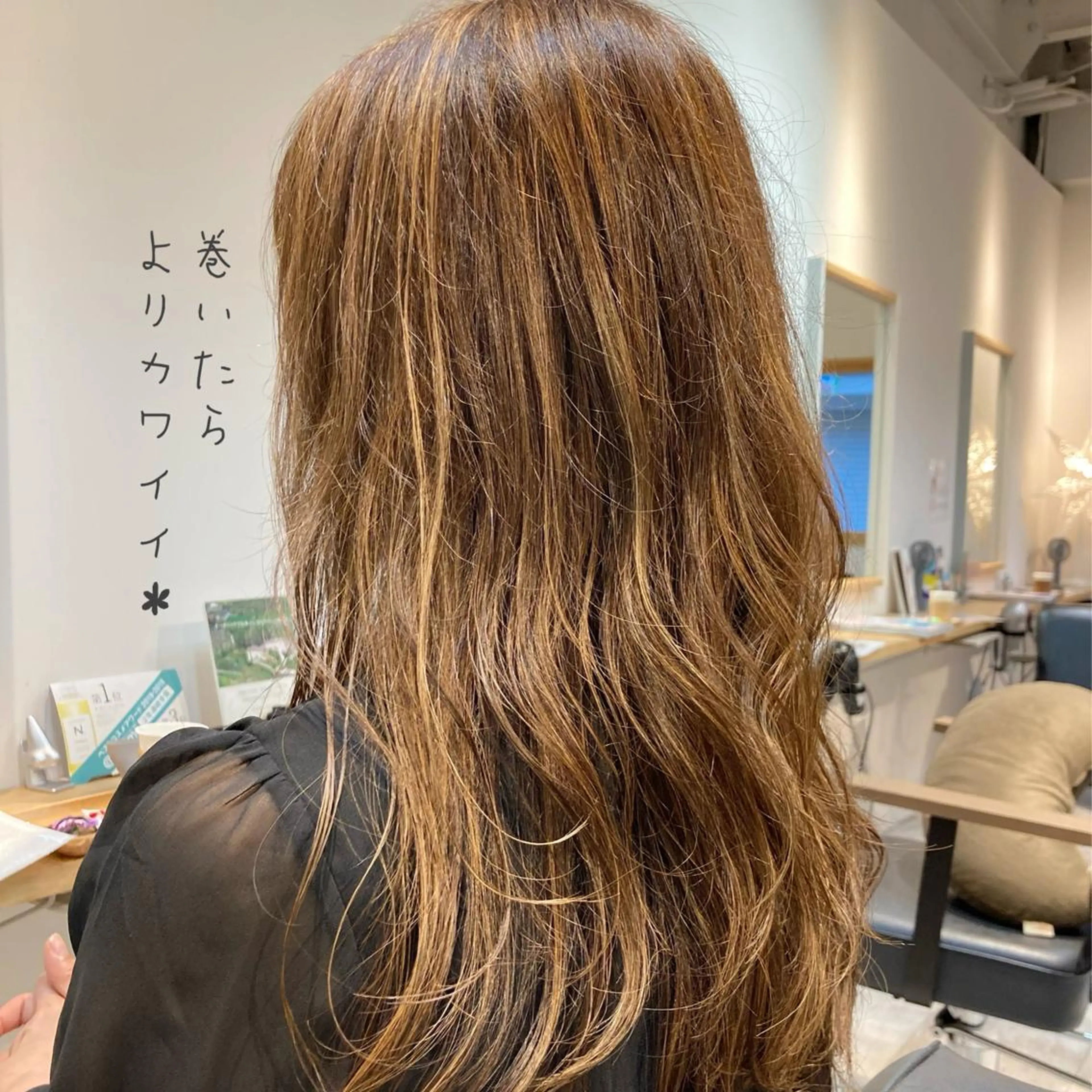 ロング カラー ブリーチ ハイライトカラー ハイライト en't所属・【女性指名No.1】 西口直子のヘアスタイル