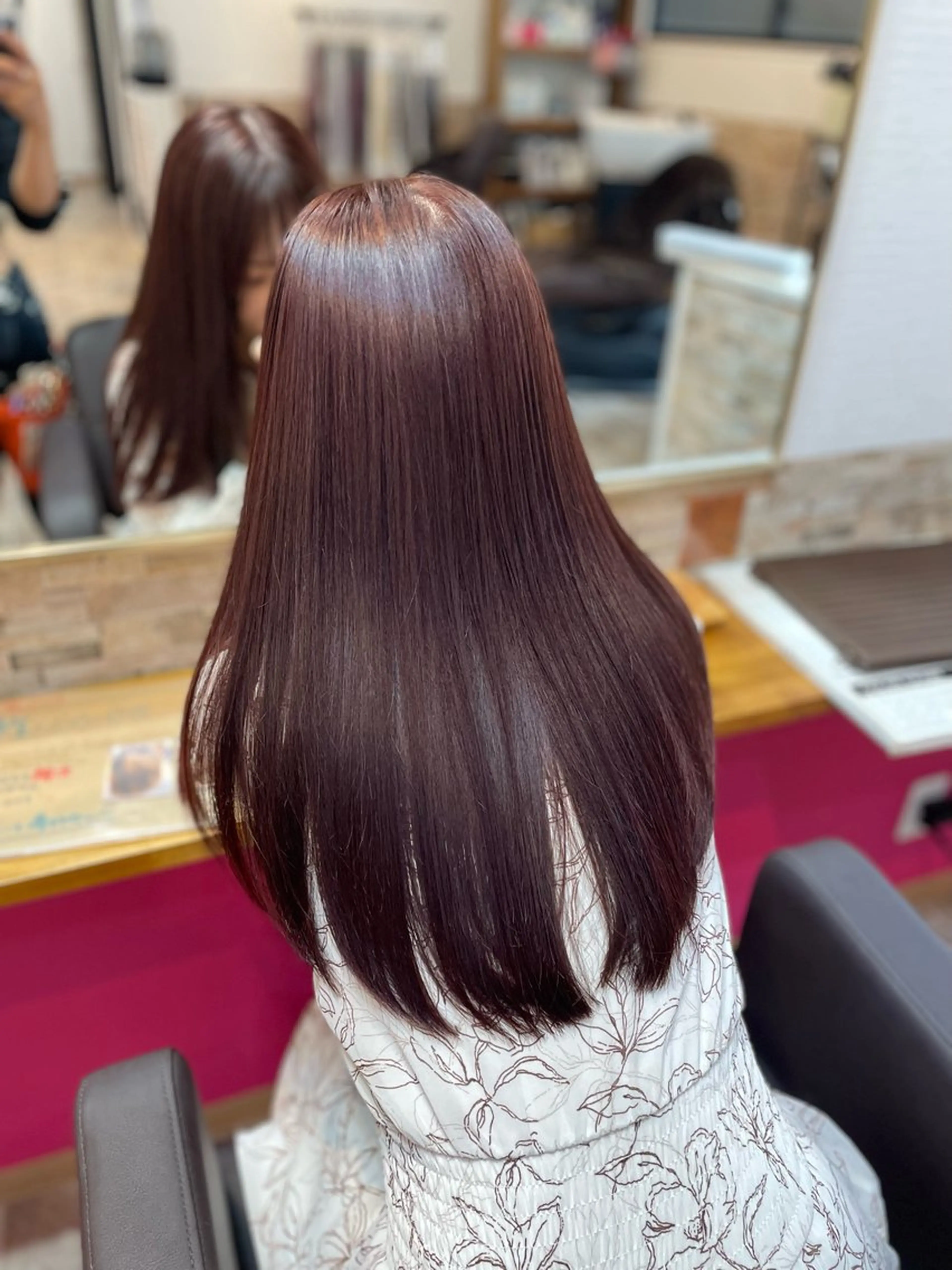 ロング カラー ベージュカラー ブリーチ ブリーチなしカラー ピンクカラー ピンクベージュ カット ヘアカラー トリートメント STAR RIVER所属・YUI/ ブリーチカラー🌷のヘアスタイル