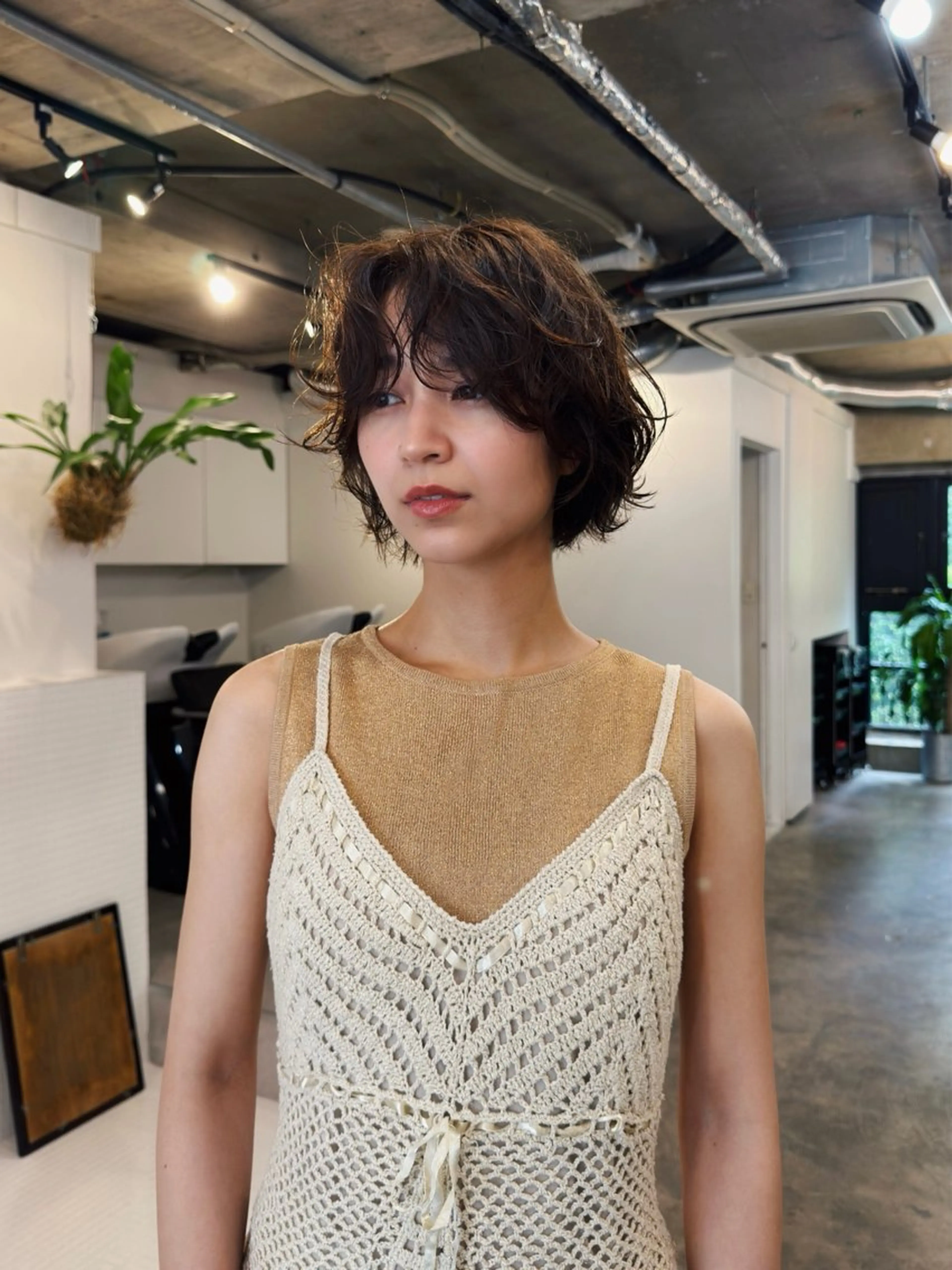 ショート パーマ くぎお けんじのヘアスタイル