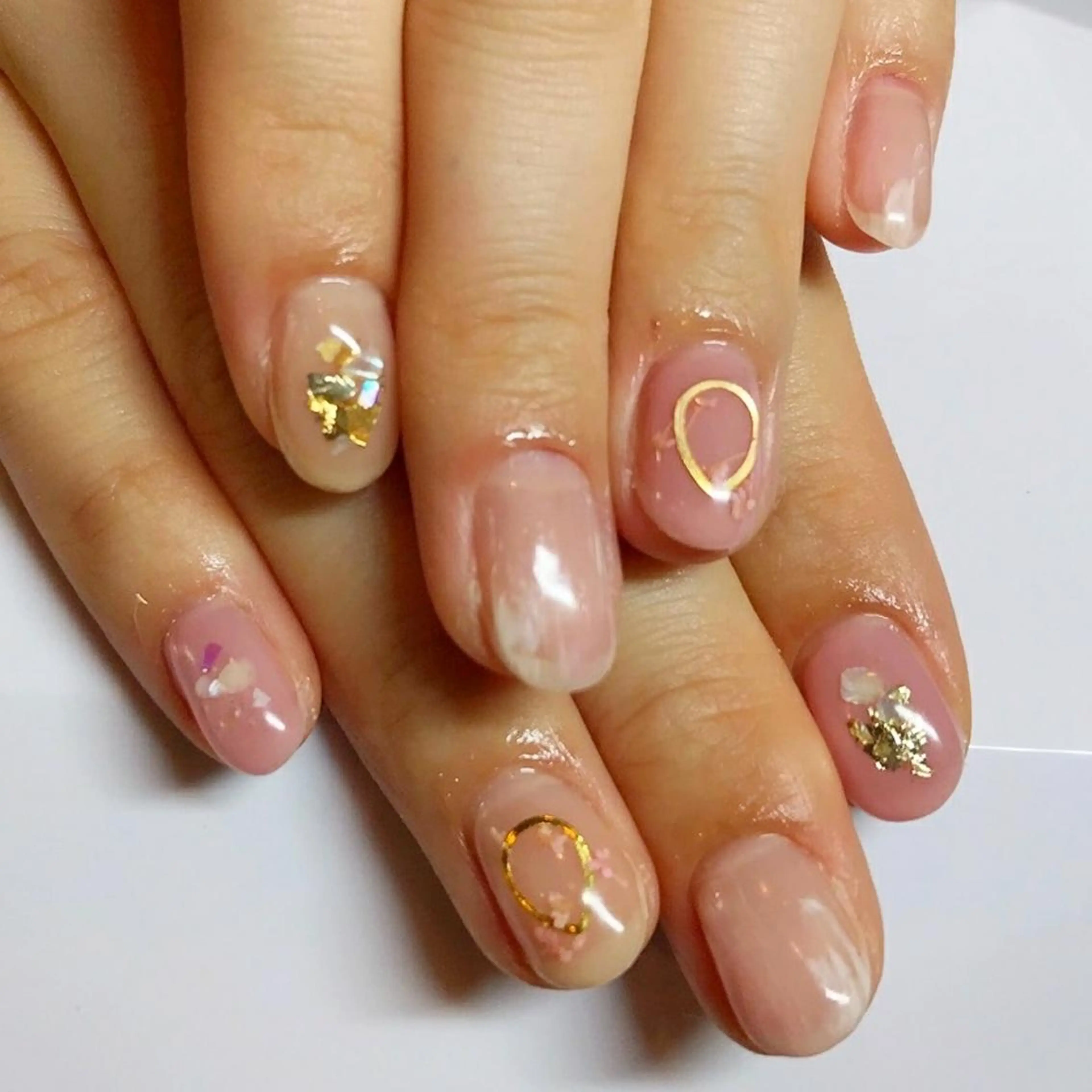 ネイル ピンク シンプルネイル ハンドネイル private salon mieのネイルデザイン