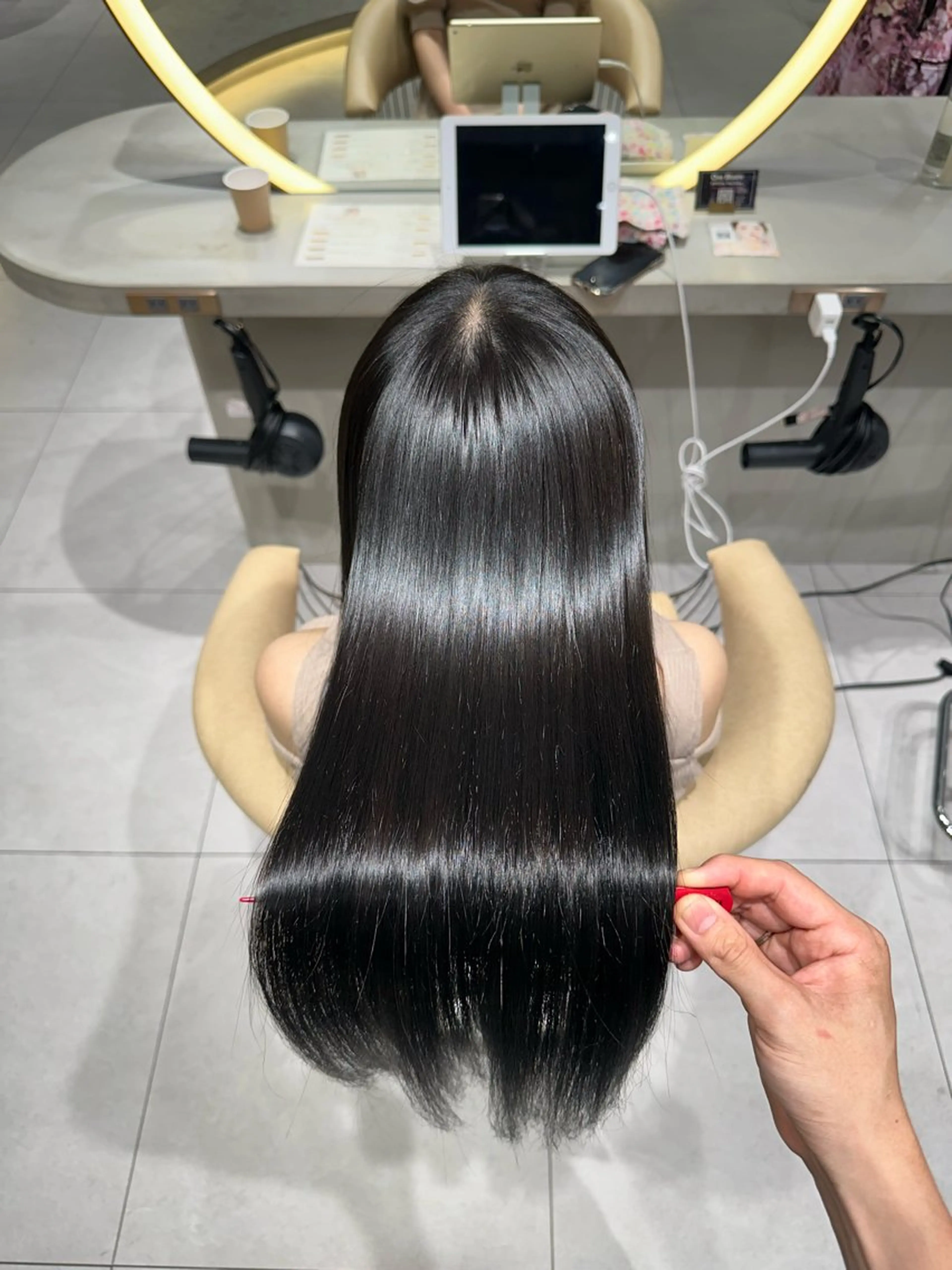 【まとめて1日で】🌈カット+美髪縮毛矯正+美髪カラー+選べるトリートメント🌈🍀今だけ超音波アイロン付🍀の写真