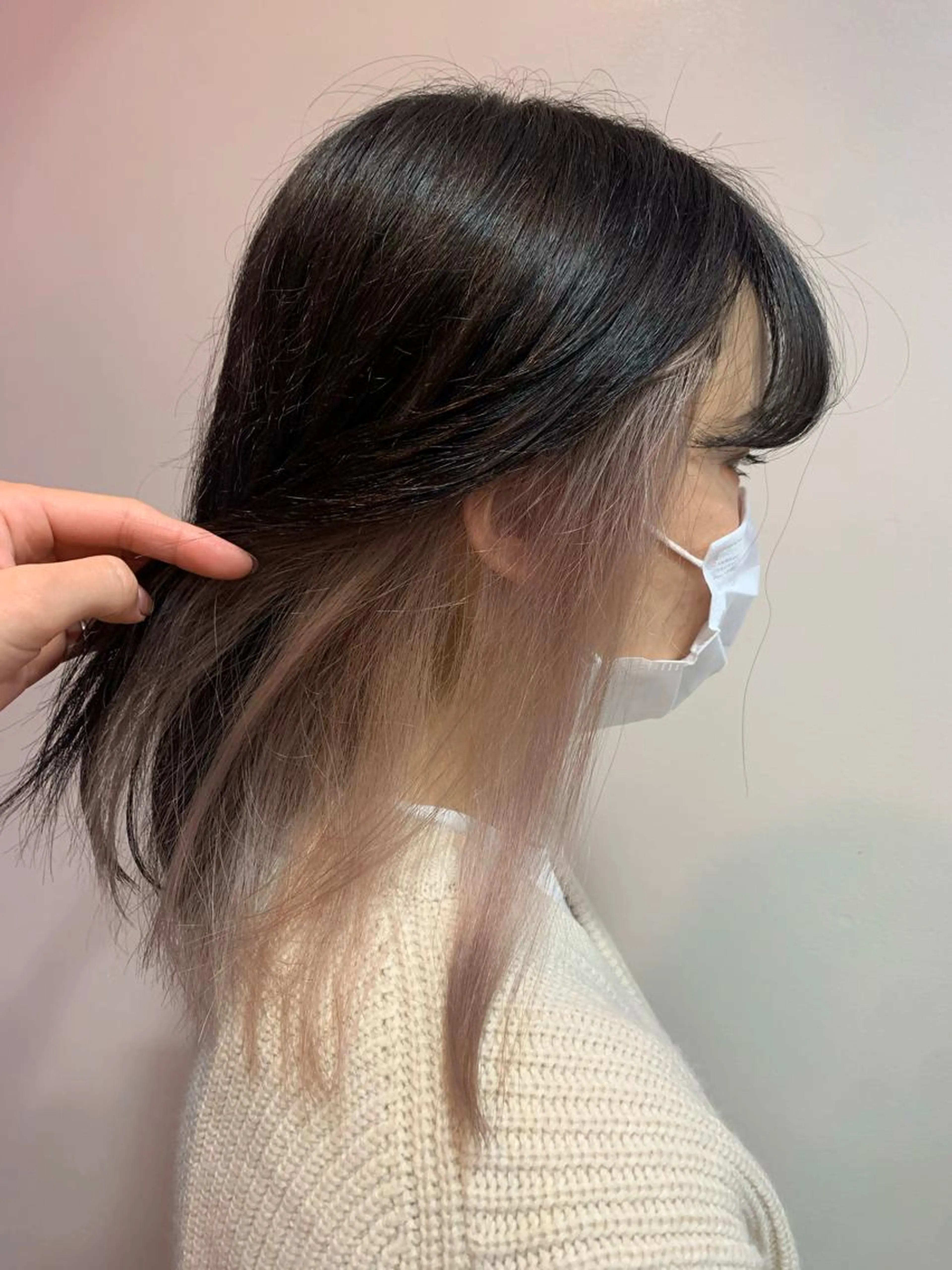 おしゃれ♡(ロング料金なし)インナーカラー/インナーブリーチ+全体カラー+トリートメント+ナノスチームの写真