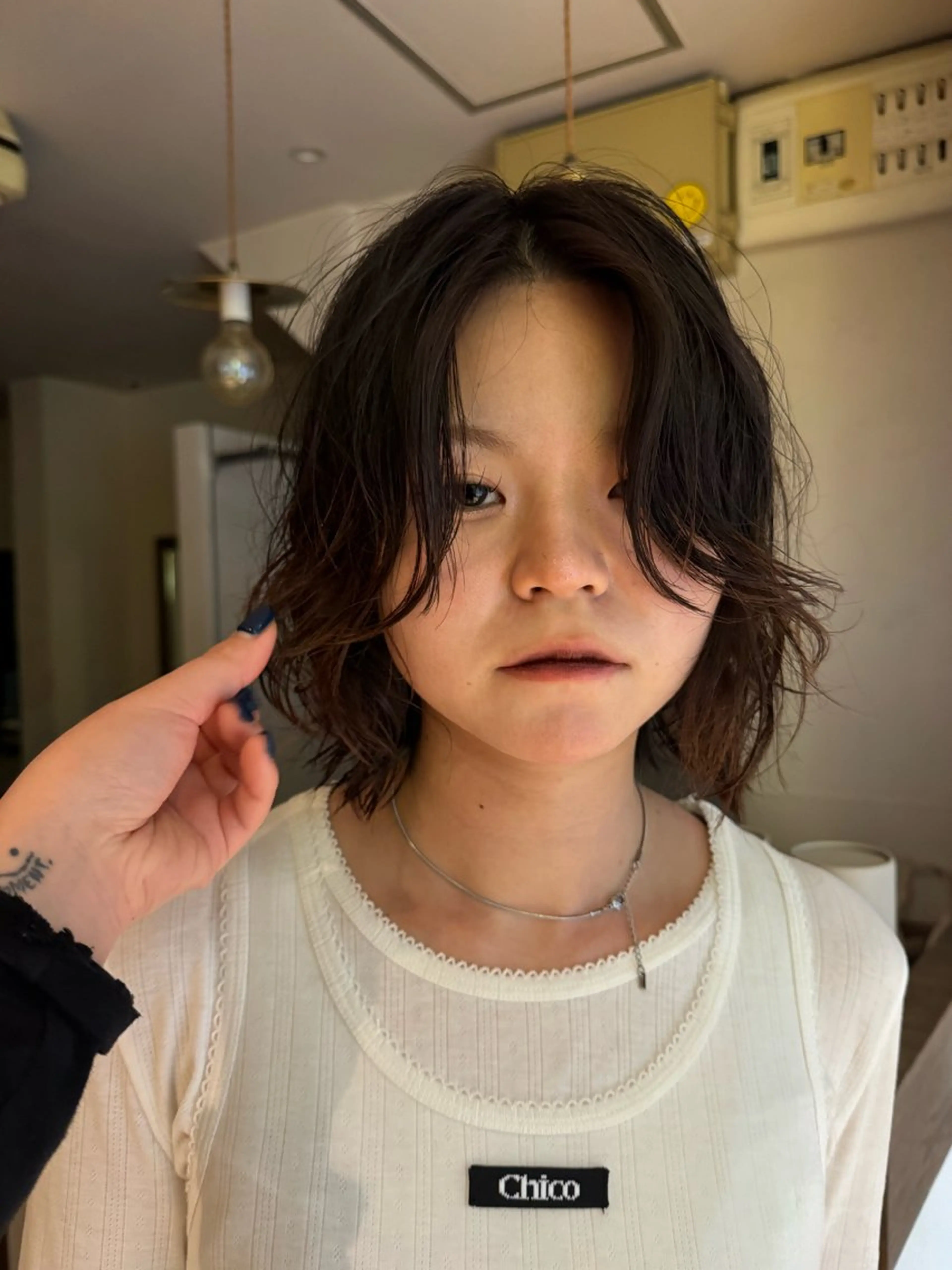 ミディアム パーマ ミディアムパーマ カット パーマ 今泉/kai🐇ボブ 似合わせカットのヘアスタイル