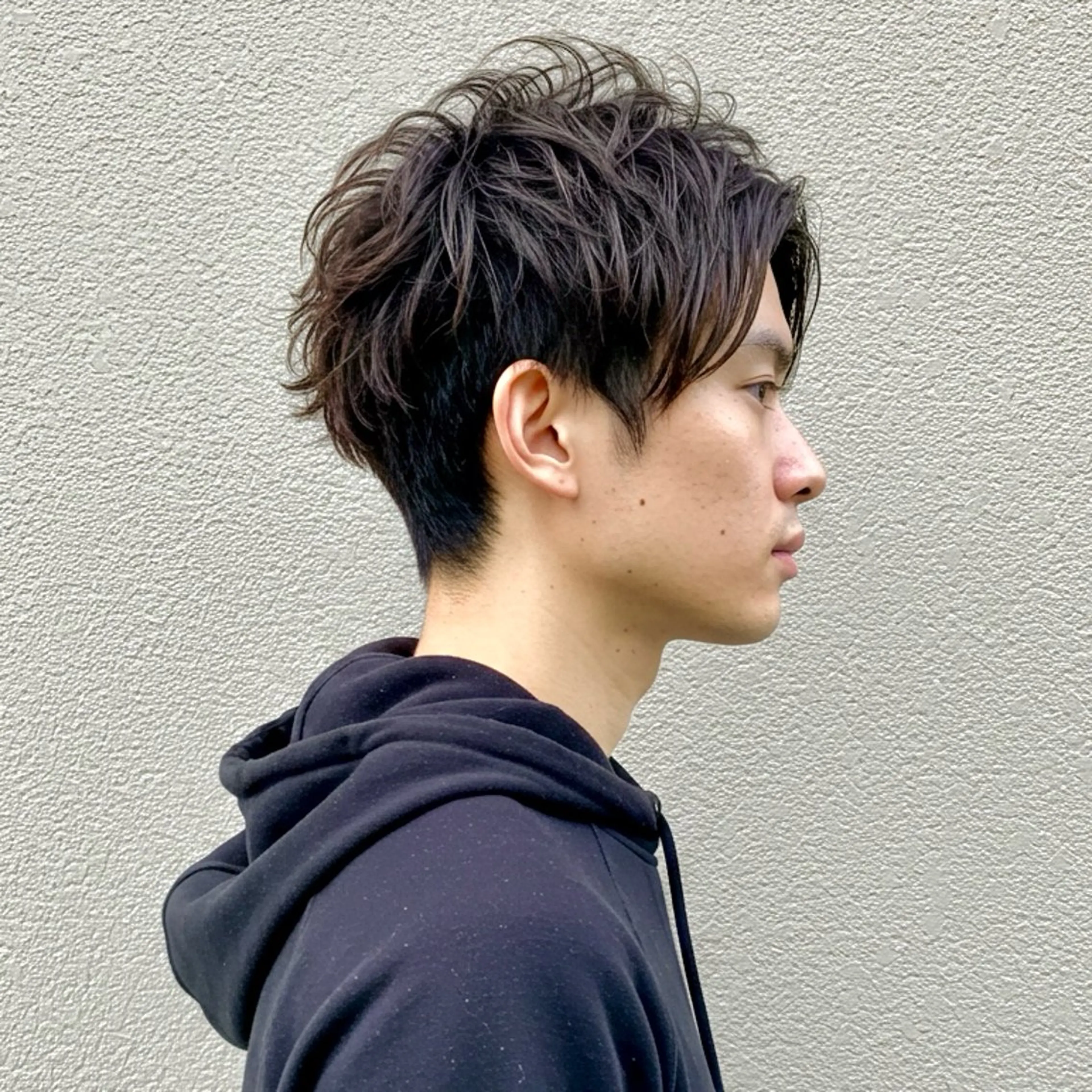 ショート カラー パーマ メンズ センターパート メンズ韓国風 メンズメッシュ ツーブロック 刈り上げ 🎸メンズ/パーマ/ ショート🎸工藤達哉のヘアスタイル