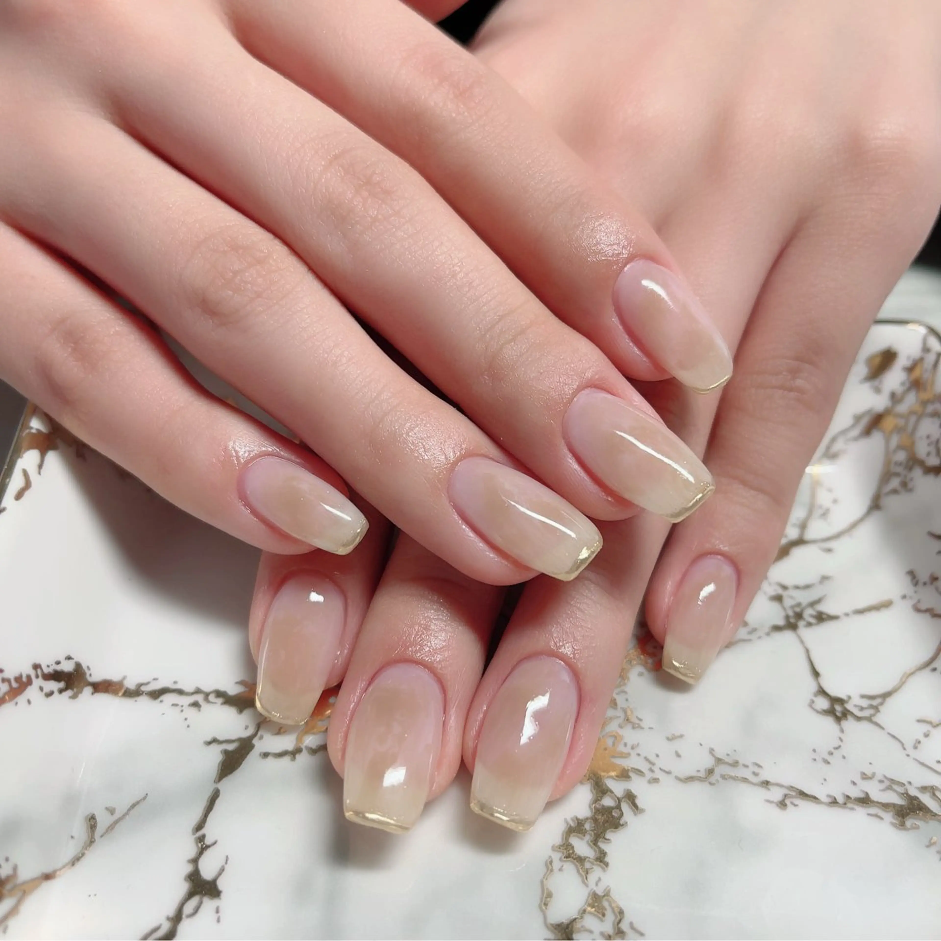 ネイル ジェルネイル ワンカラーネイル ハンドネイル Baby Nailのネイルデザイン