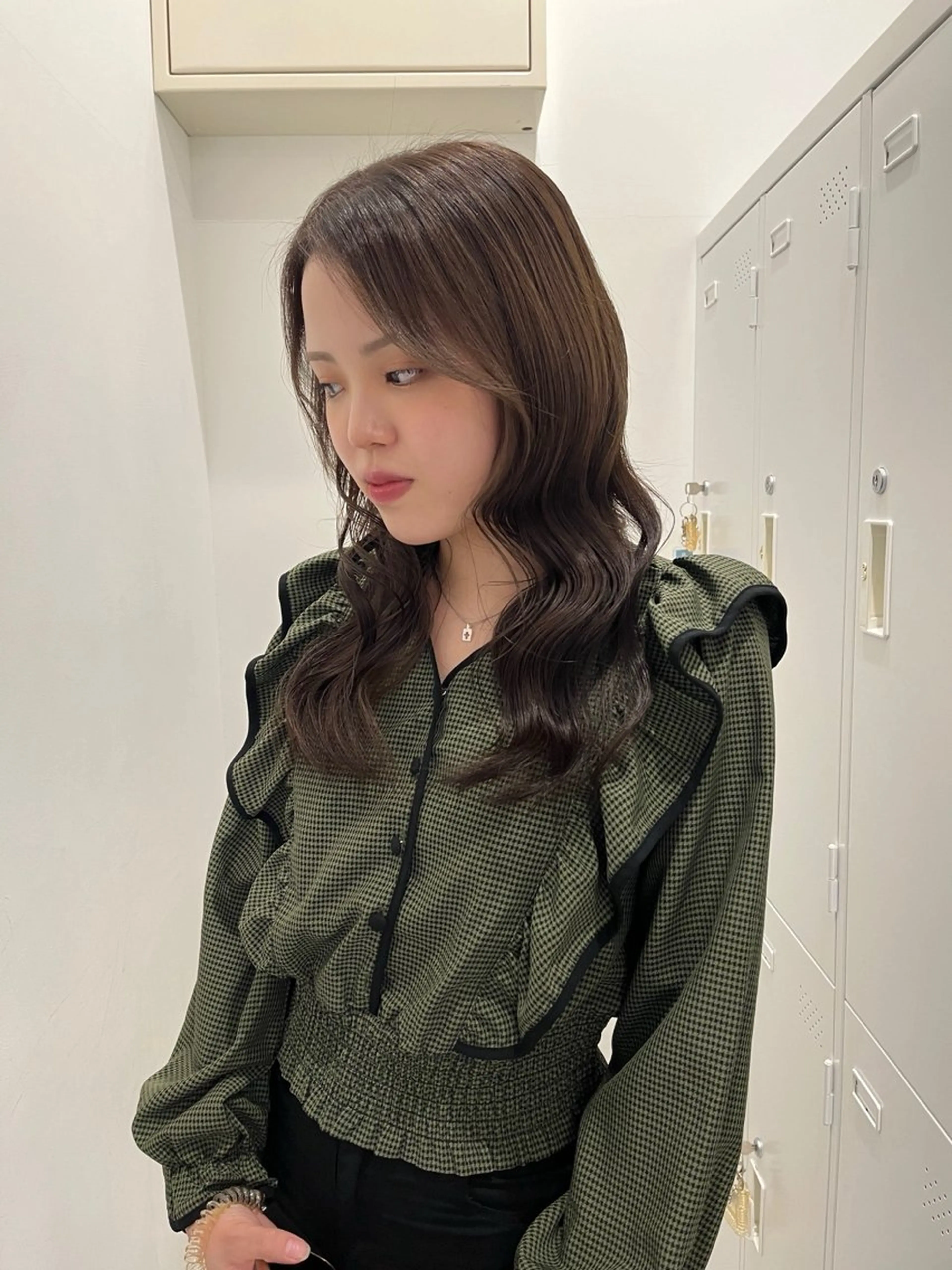 ミディアム カラー ブリーチ ブラウンカラー 透明感カラー ブリーチなしカラー sena⌇髪質改善⌇ ブリーチなしWカラーのヘアスタイル