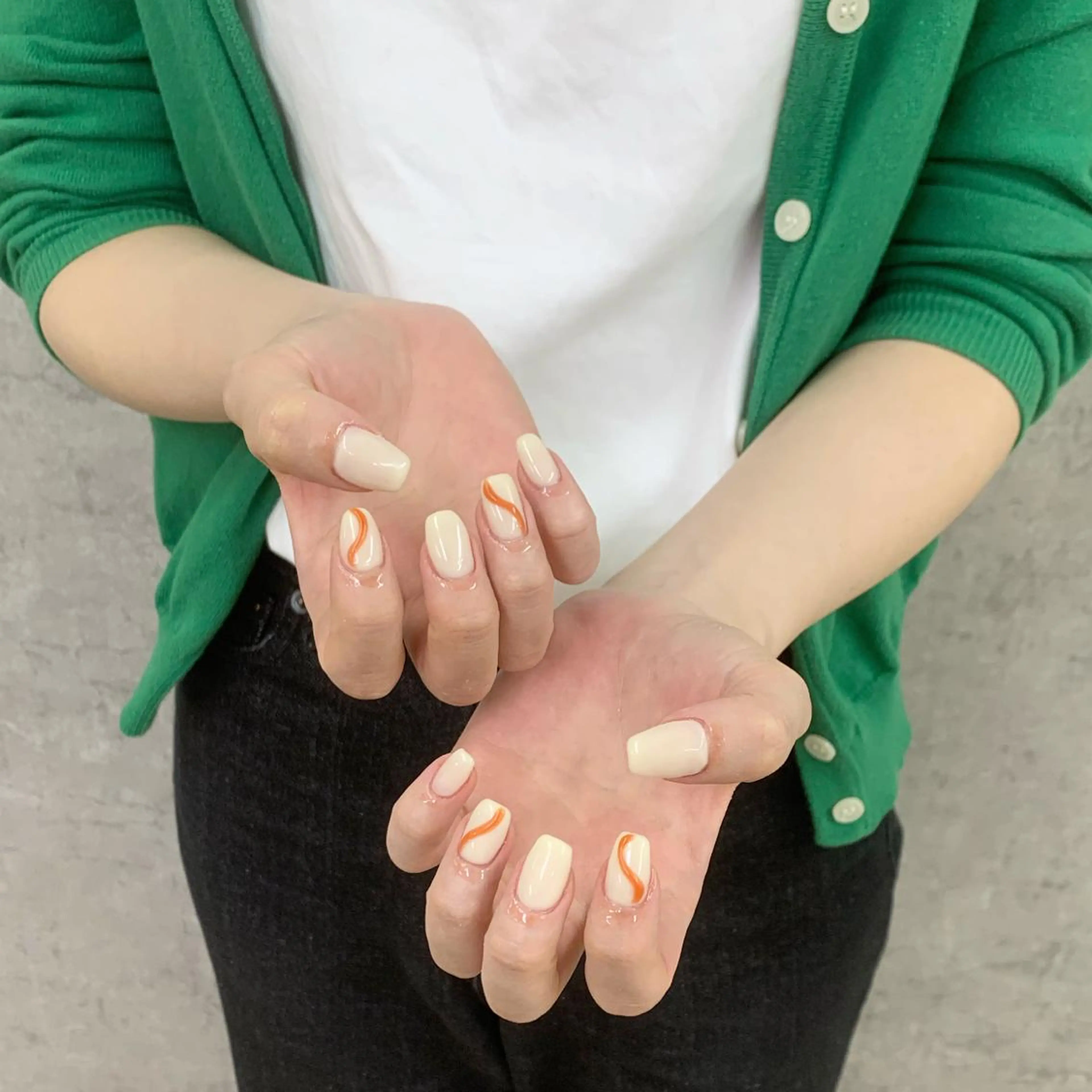 ネイル スクエアネイル zina 千葉2nd NONのネイルデザイン