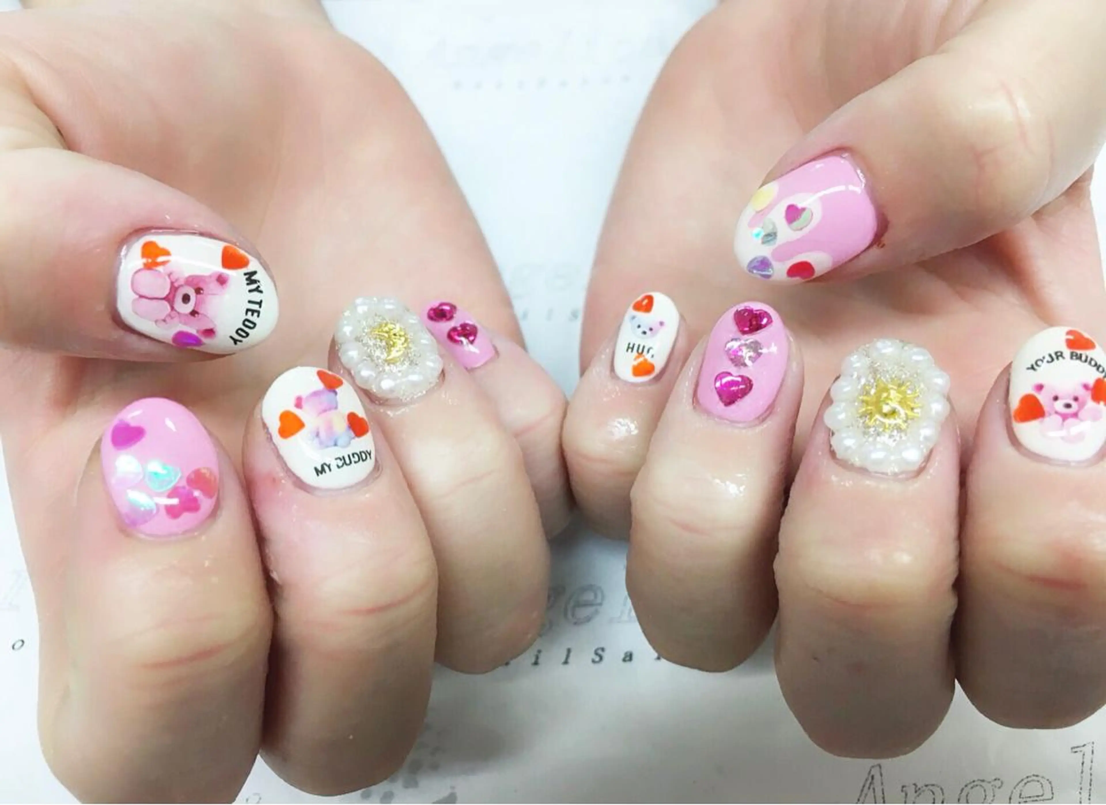 ネイル ハンドネイル Angelica ネイリストのネイルデザイン